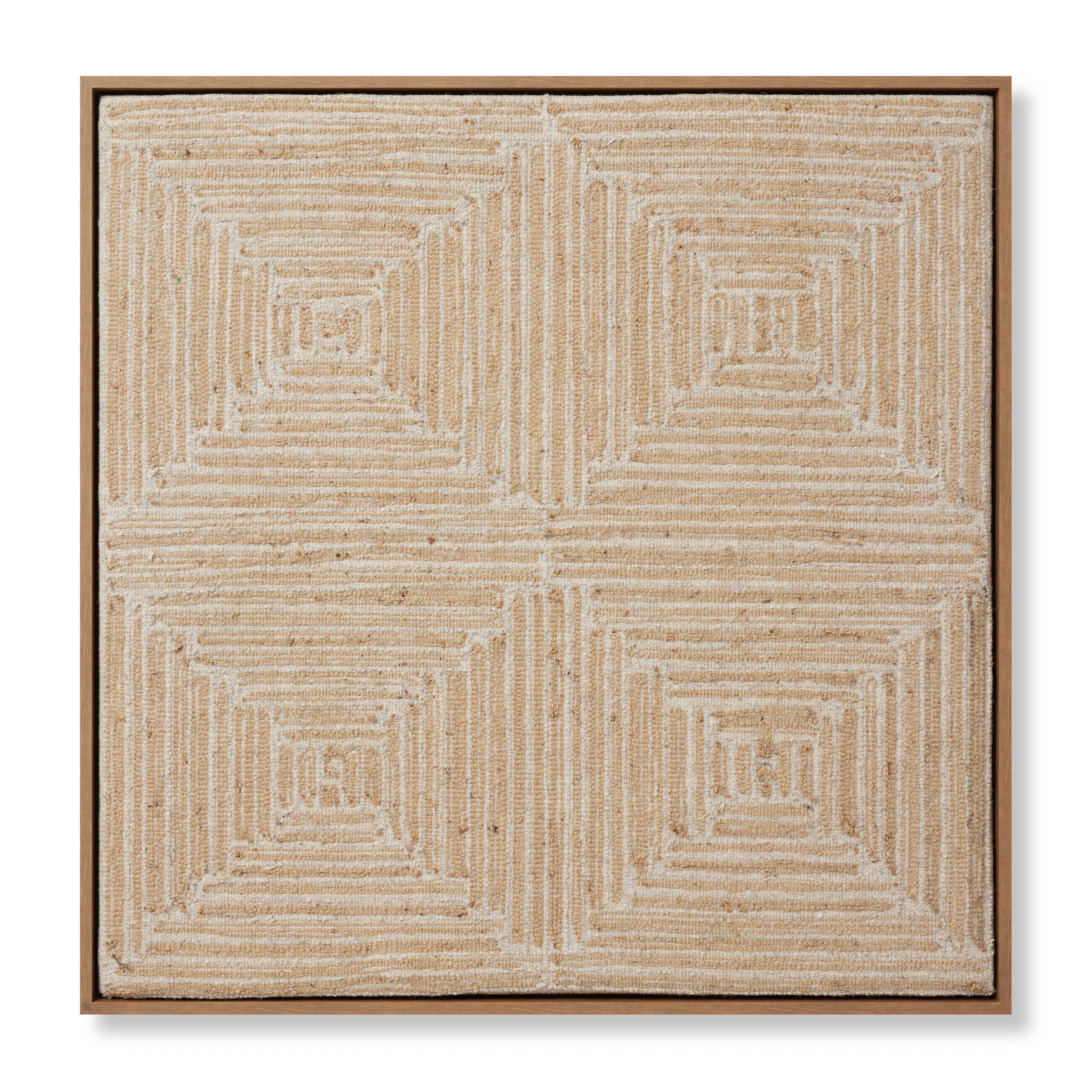 Style Quad Beige / Gold Wall Art (STYLQ)