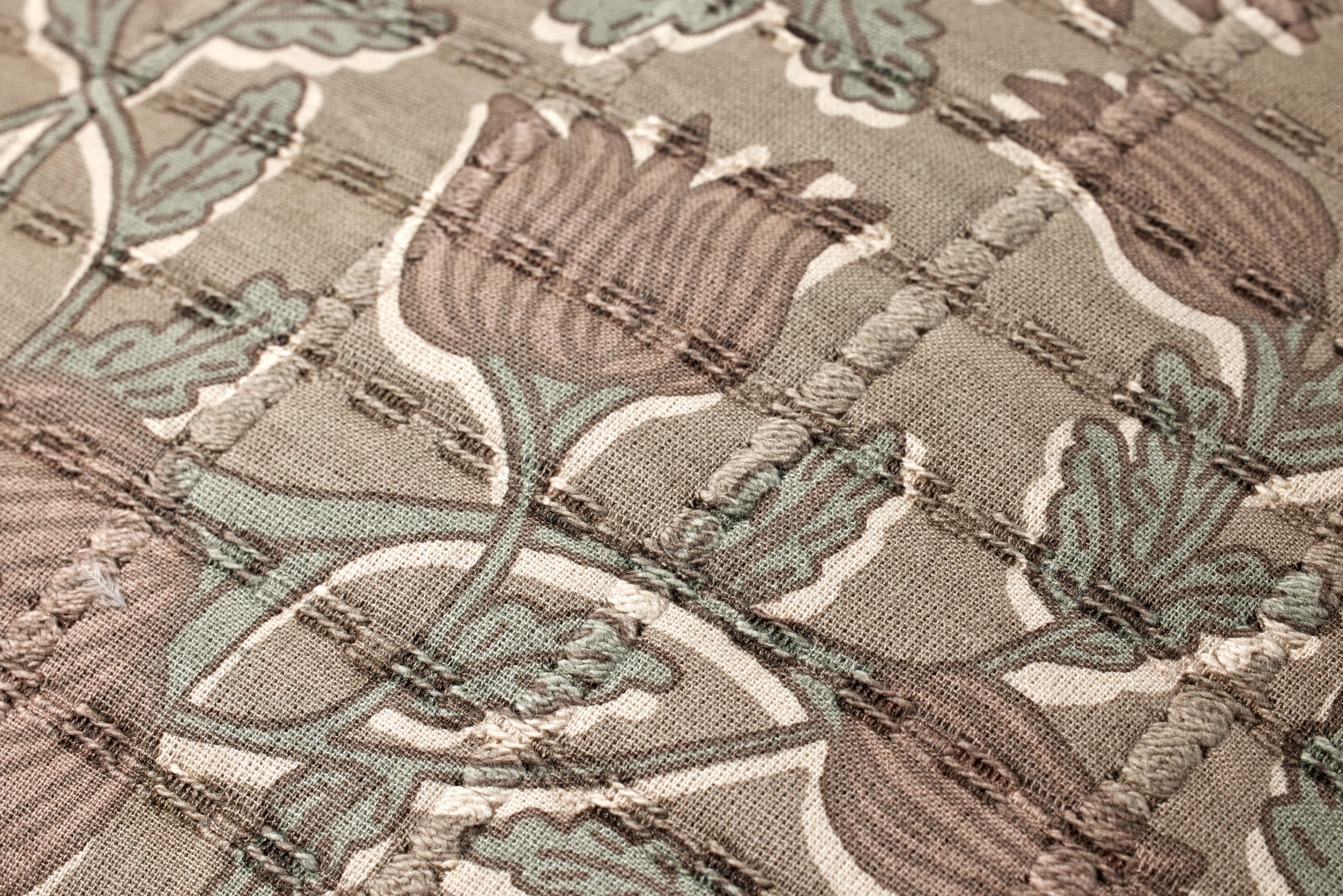 Taupe / Rose Pillow (PJS0019) - Image 3