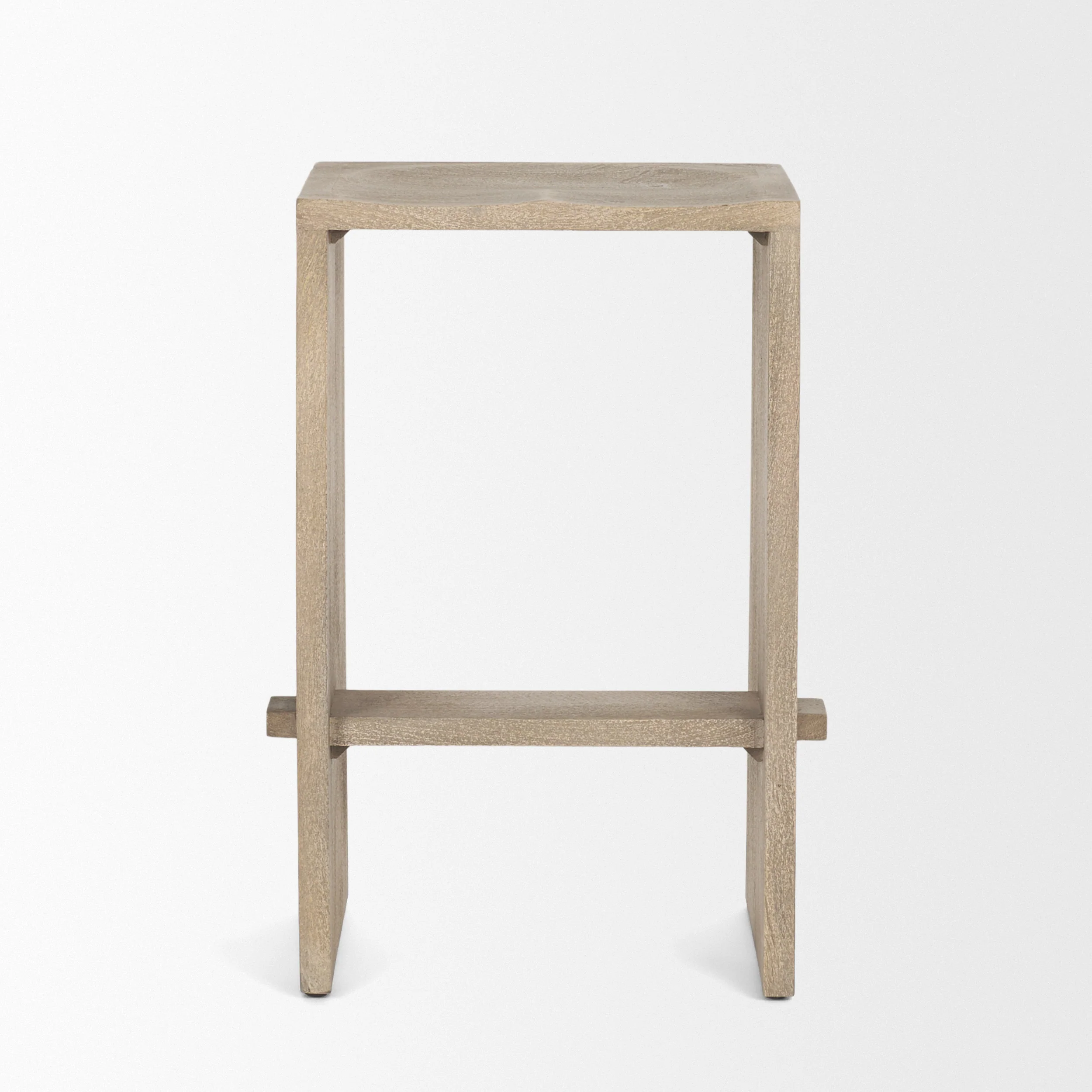 Aida Wood Seat Stool - Image 4