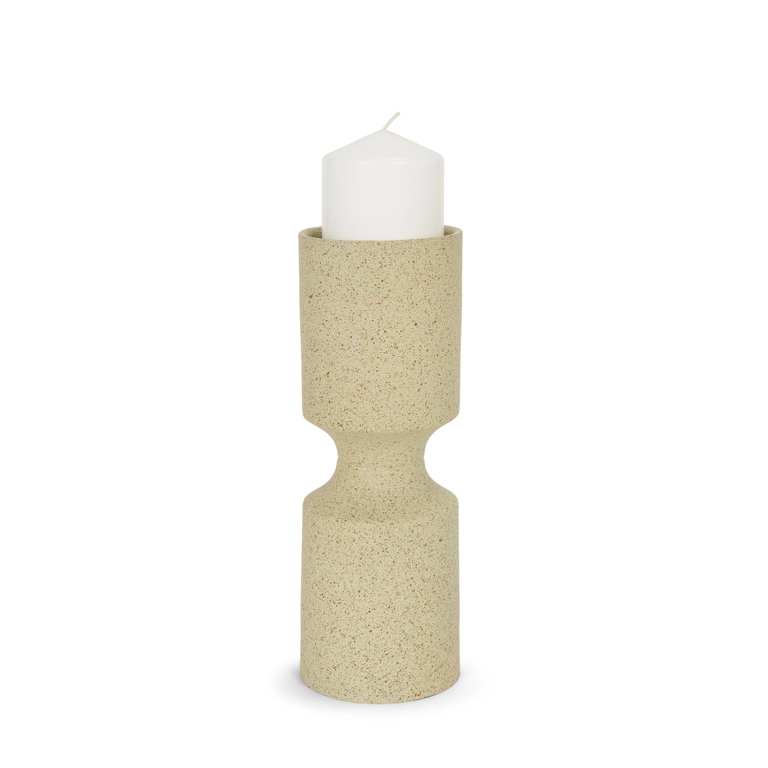 Akira Beige Candle Holder