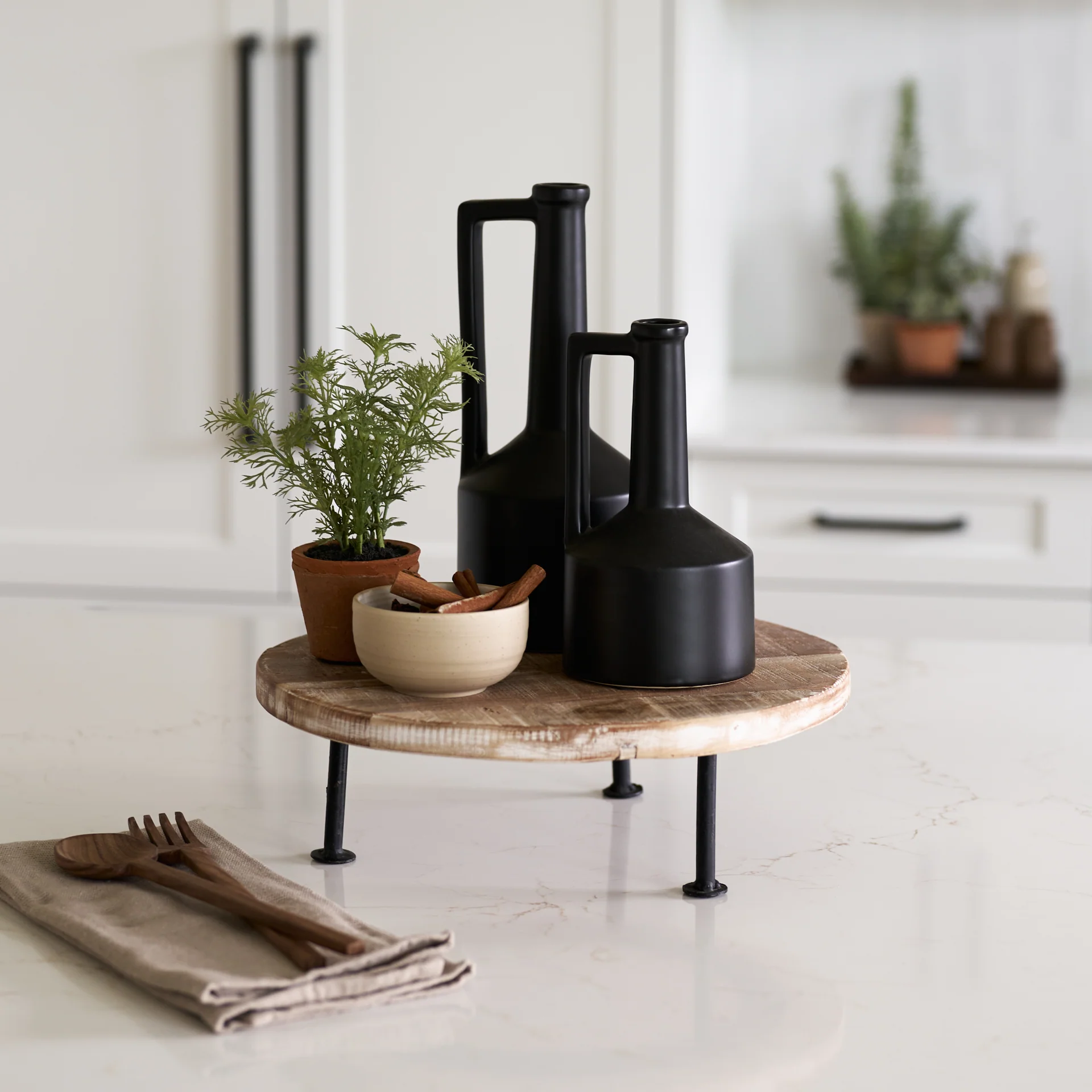 Burton Matte Black Jug Vase - Image 19