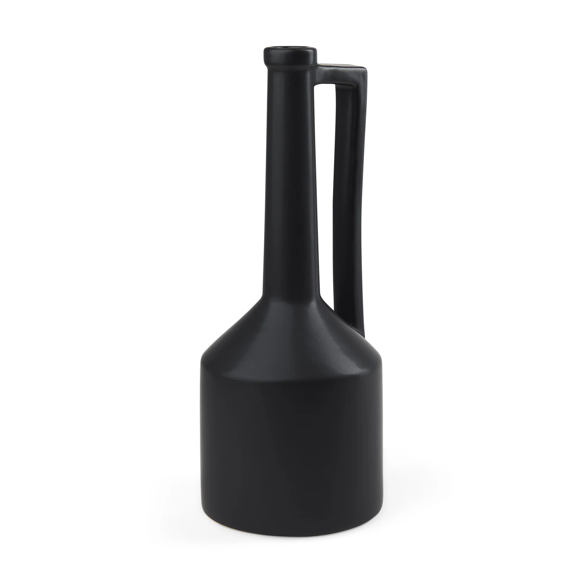 Burton Matte Black Jug Vase - Image 3