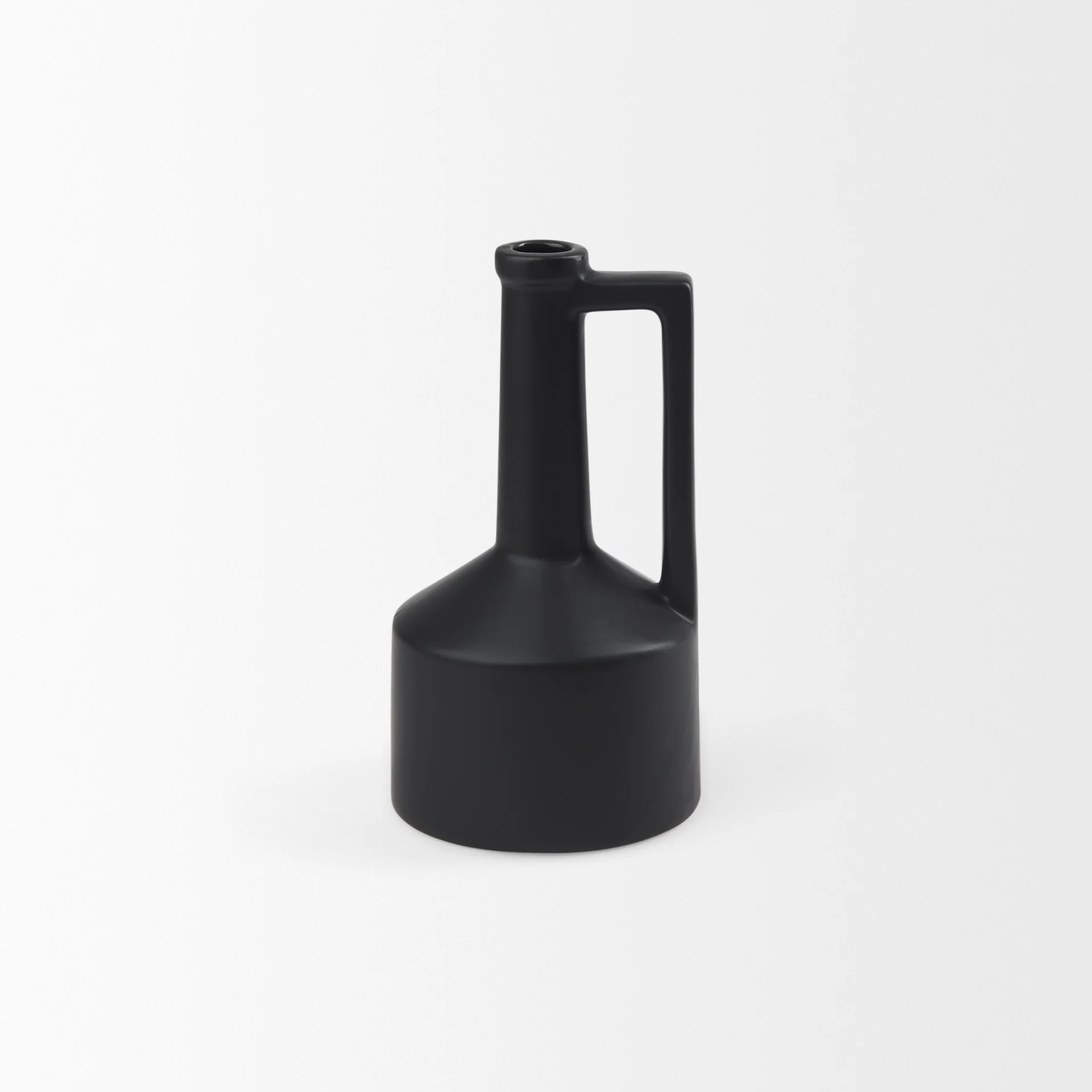 Burton Matte Black Jug Vase - Image 8