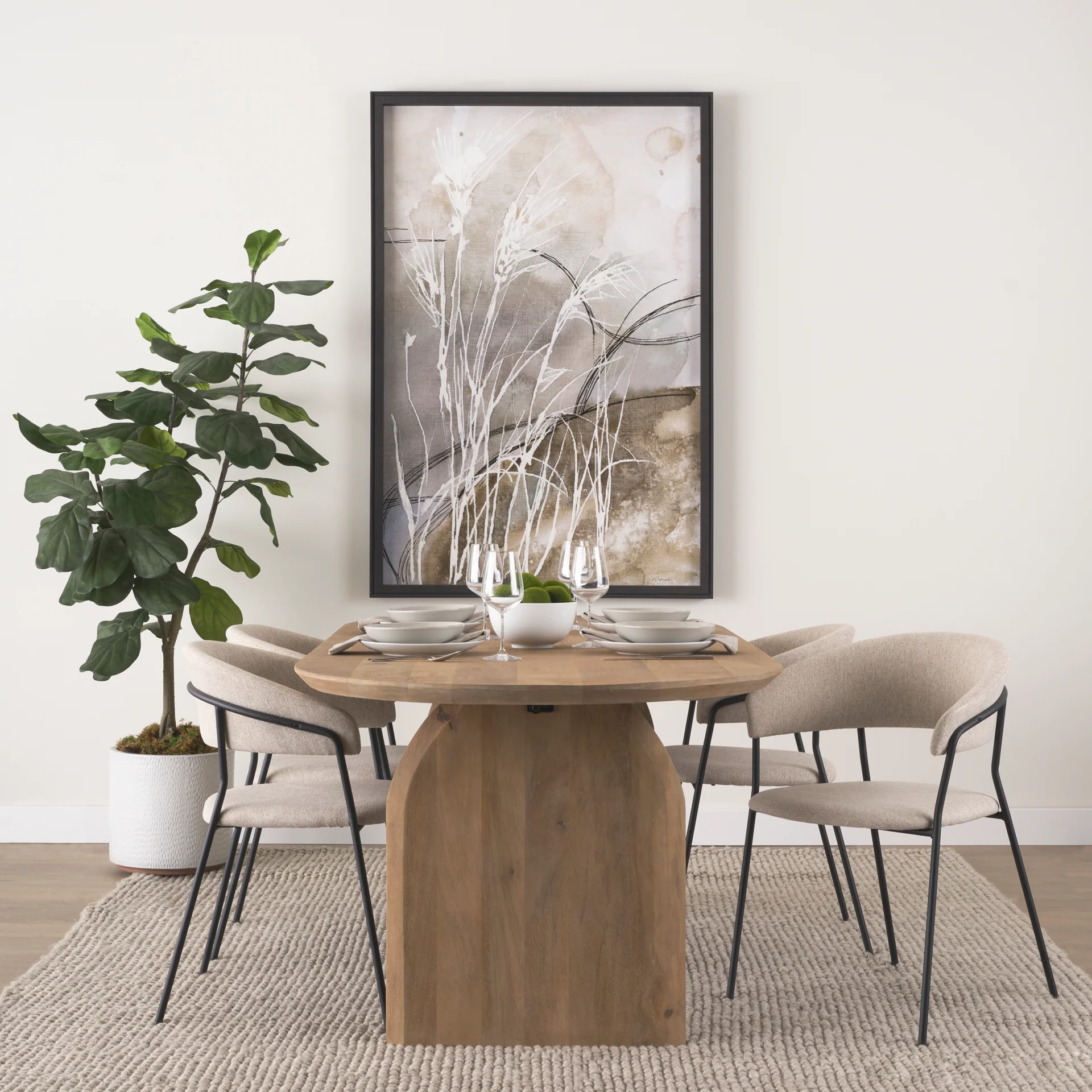 Carolyn Fabric Dining Chair - Image 2
