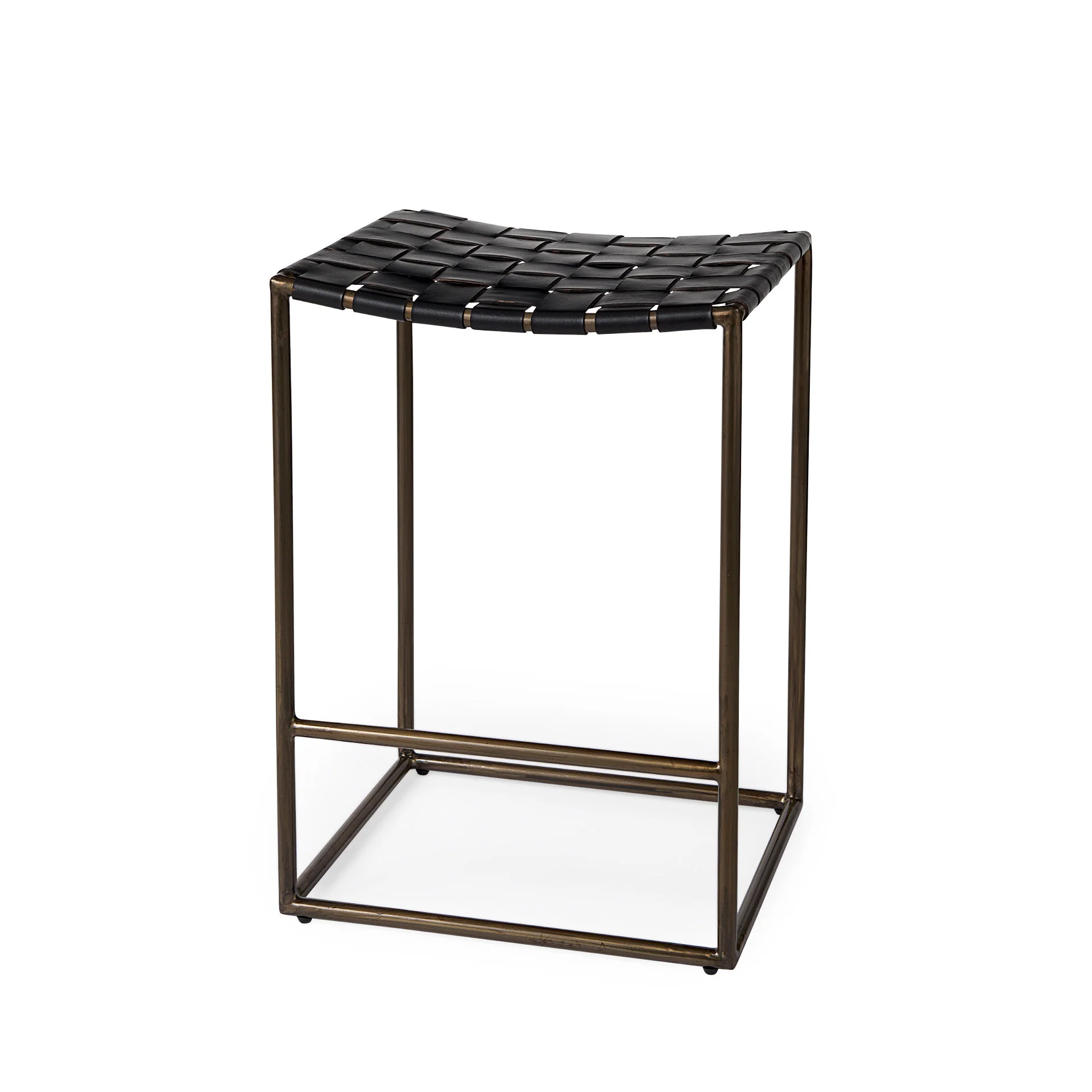 Clarissa Leather Seat Stool