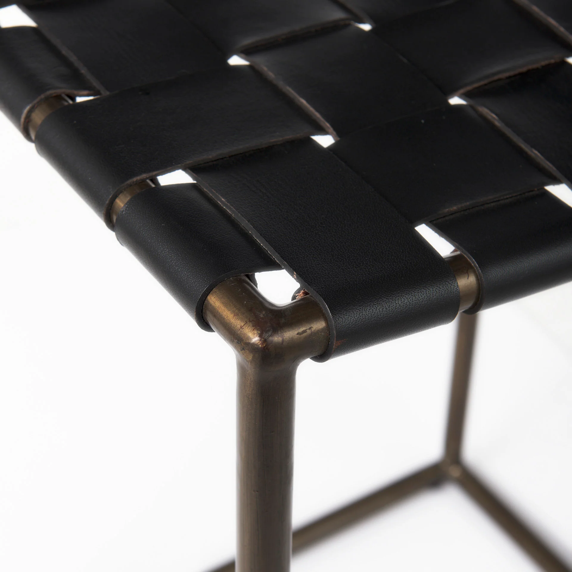 Clarissa Leather Seat Stool - Image 7