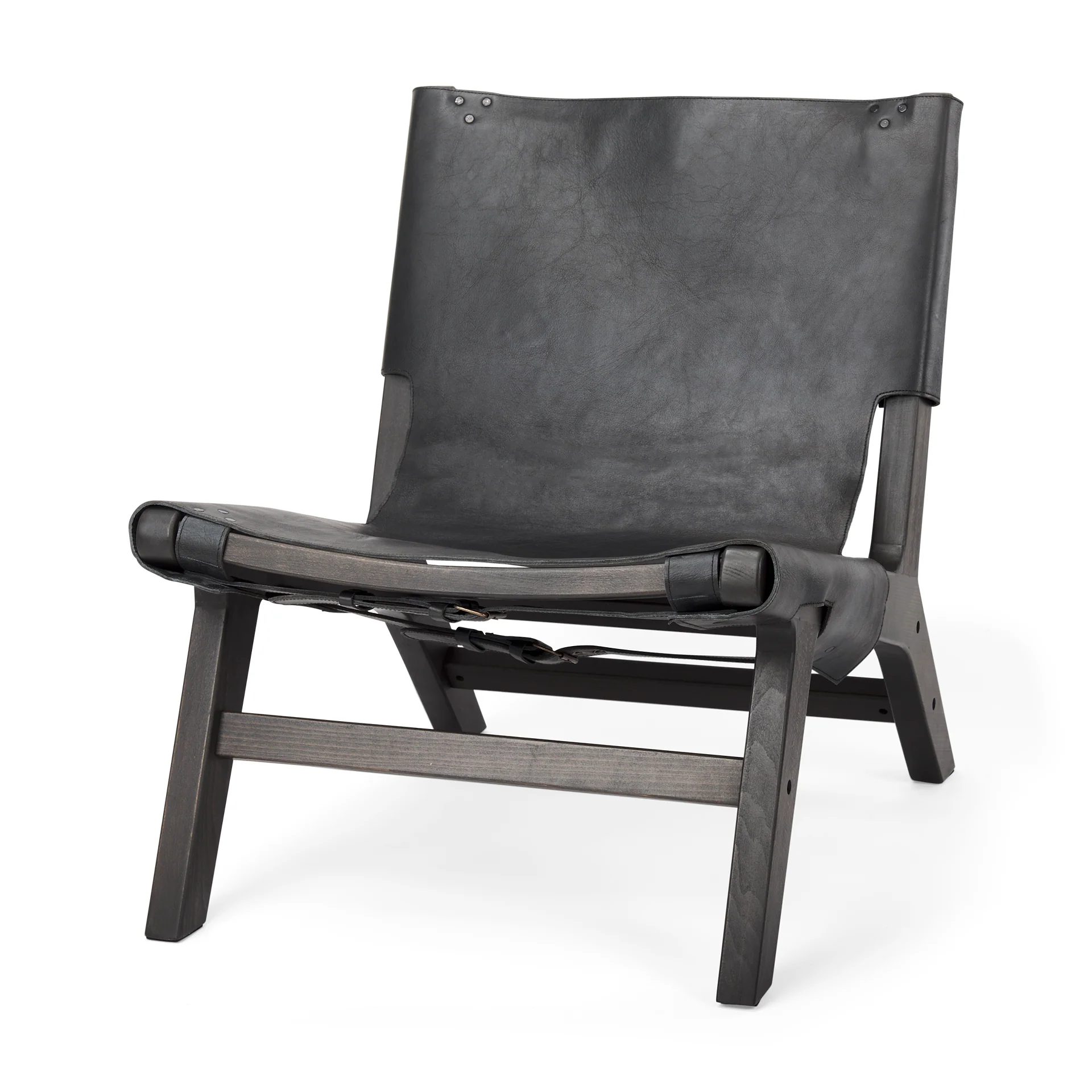 Elodie Leather Accent Chair - Image 2