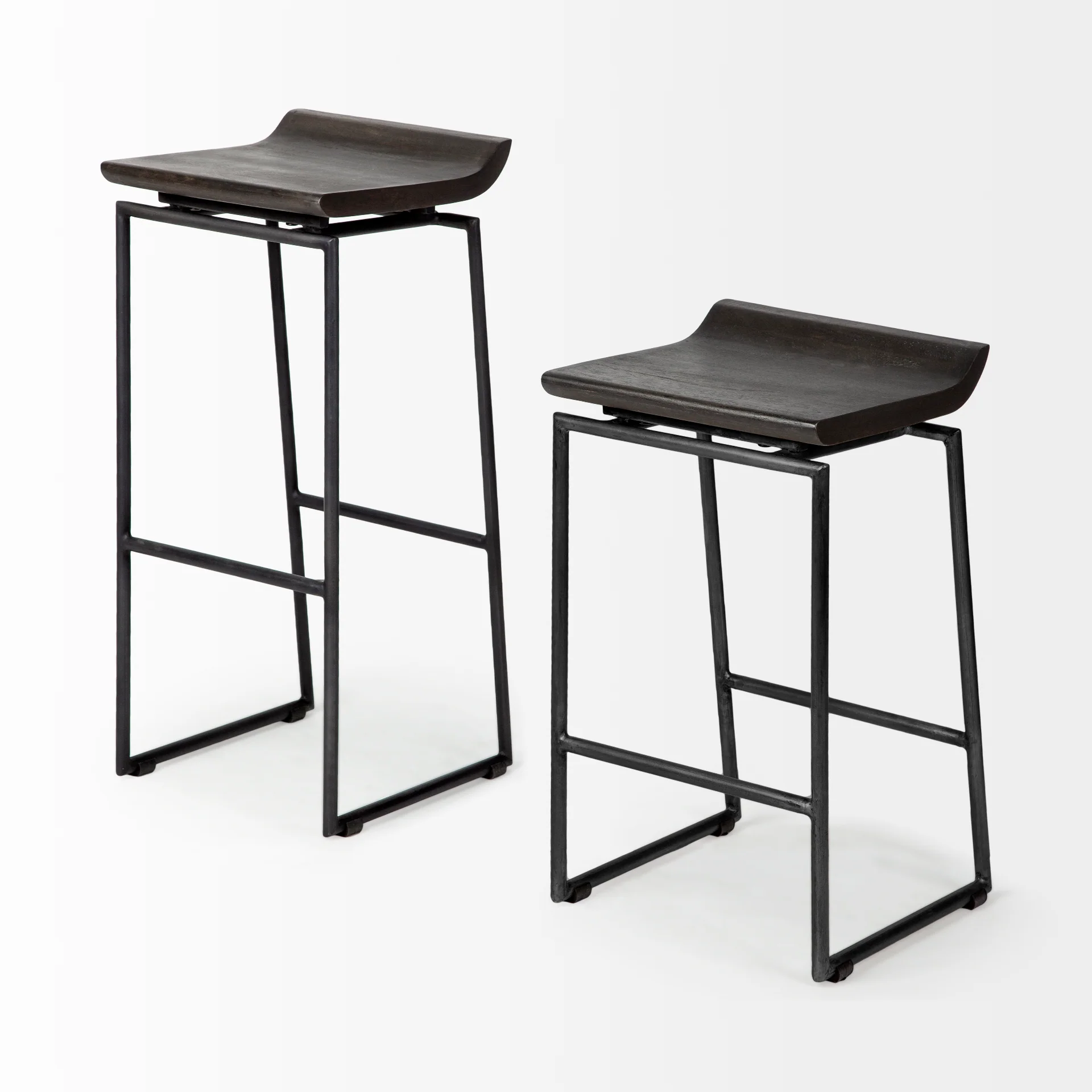 Givens Wood Seat Stool - Image 23