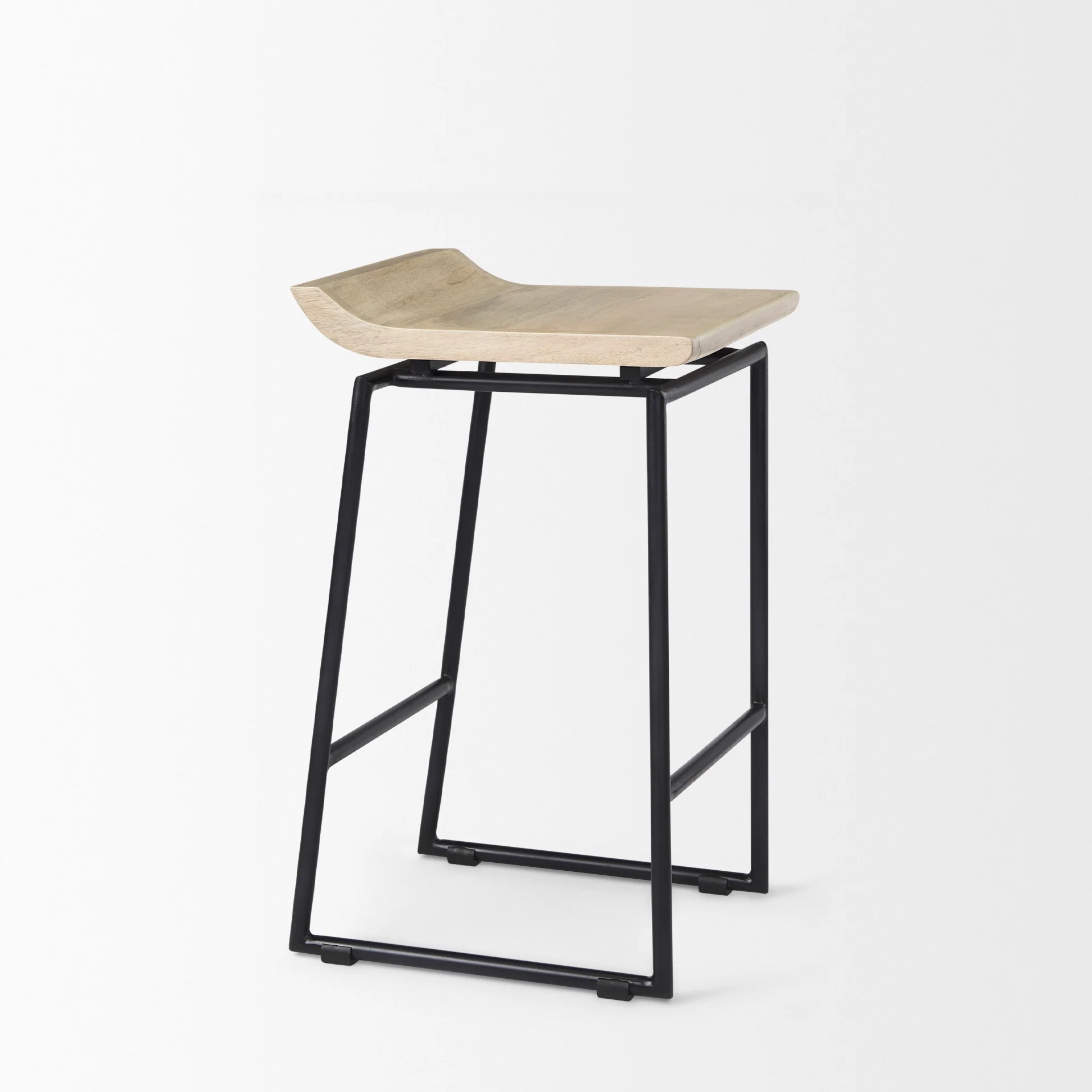Givens Wood Seat Stool - Image 71