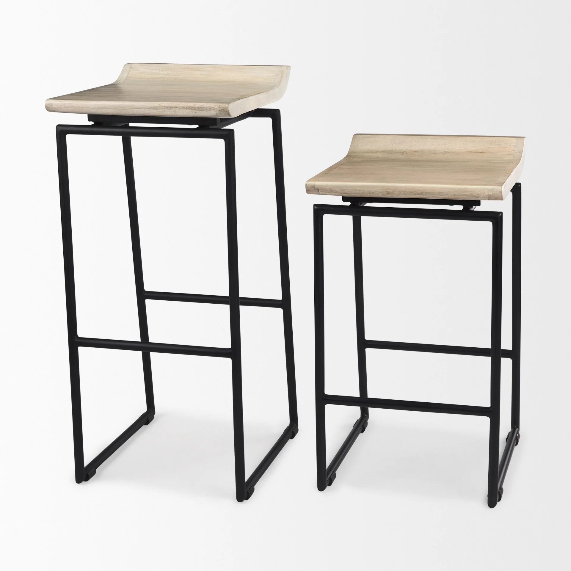 Givens Wood Seat Stool - Image 76