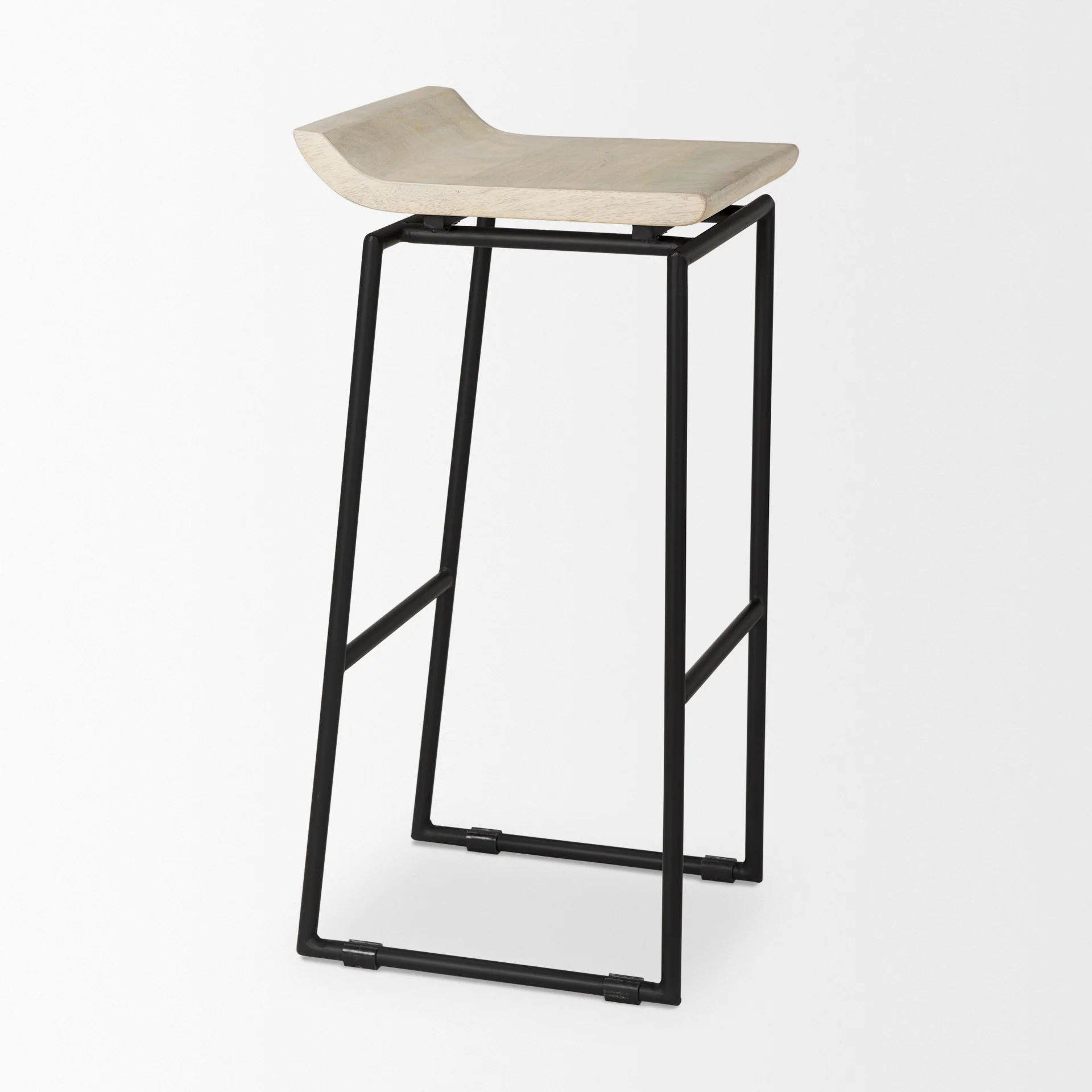 Givens Wood Seat Stool - Image 82