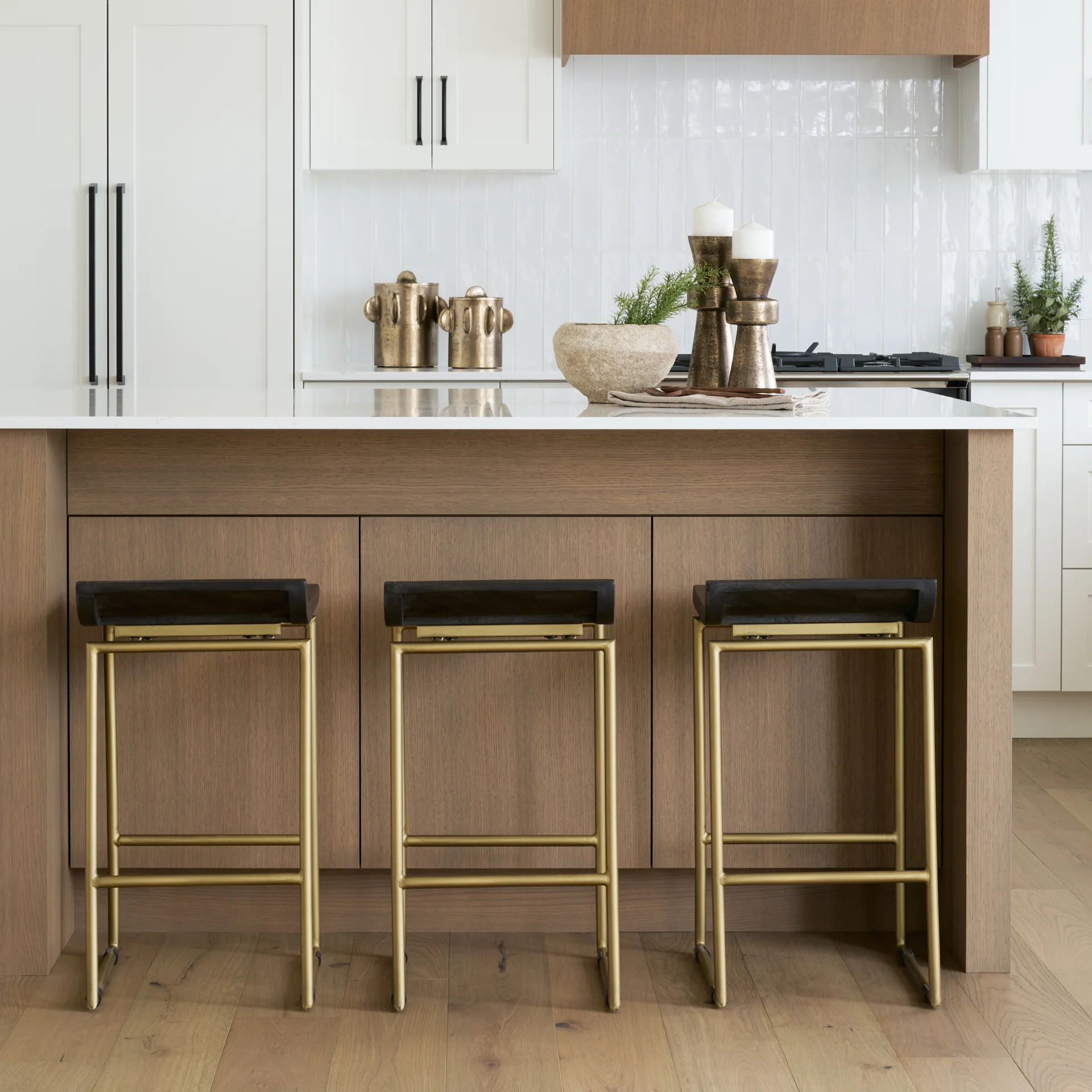 Givens Wood Seat Stool - Image 9