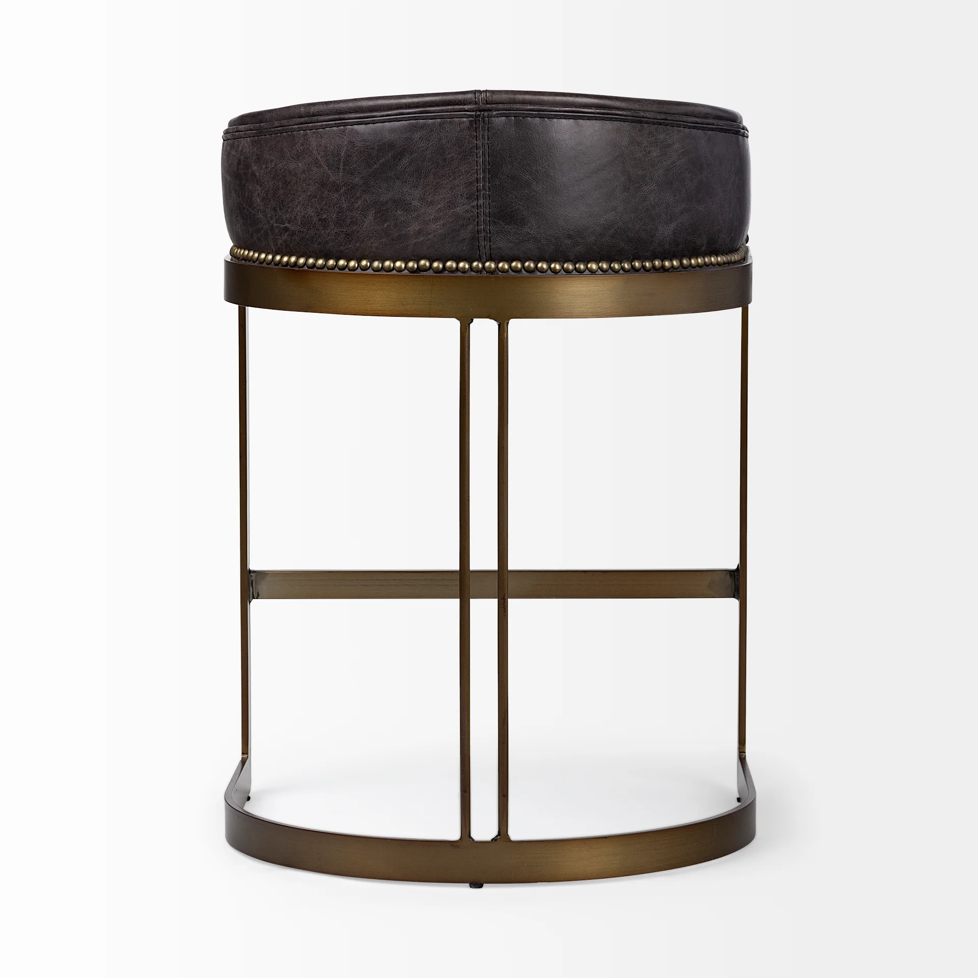 Hollyfield Leather Seat Stool - Image 7