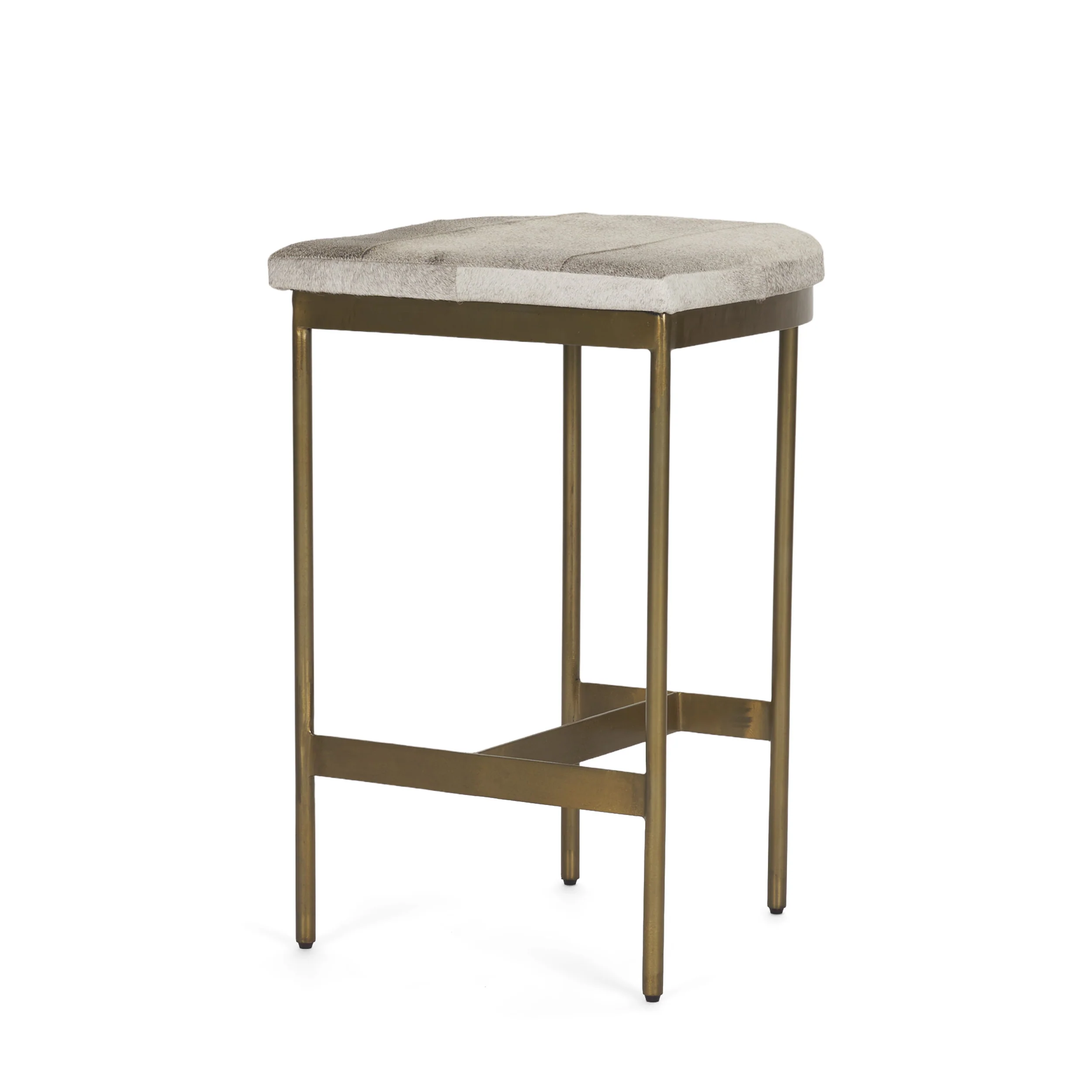 Millie Cow Hide Seat Stool