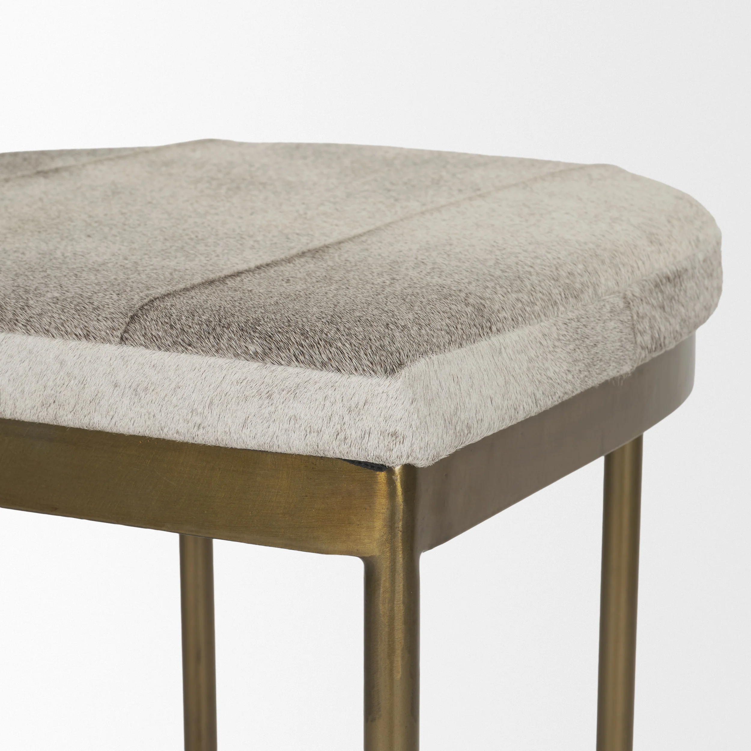 Millie Cow Hide Seat Stool - Image 11
