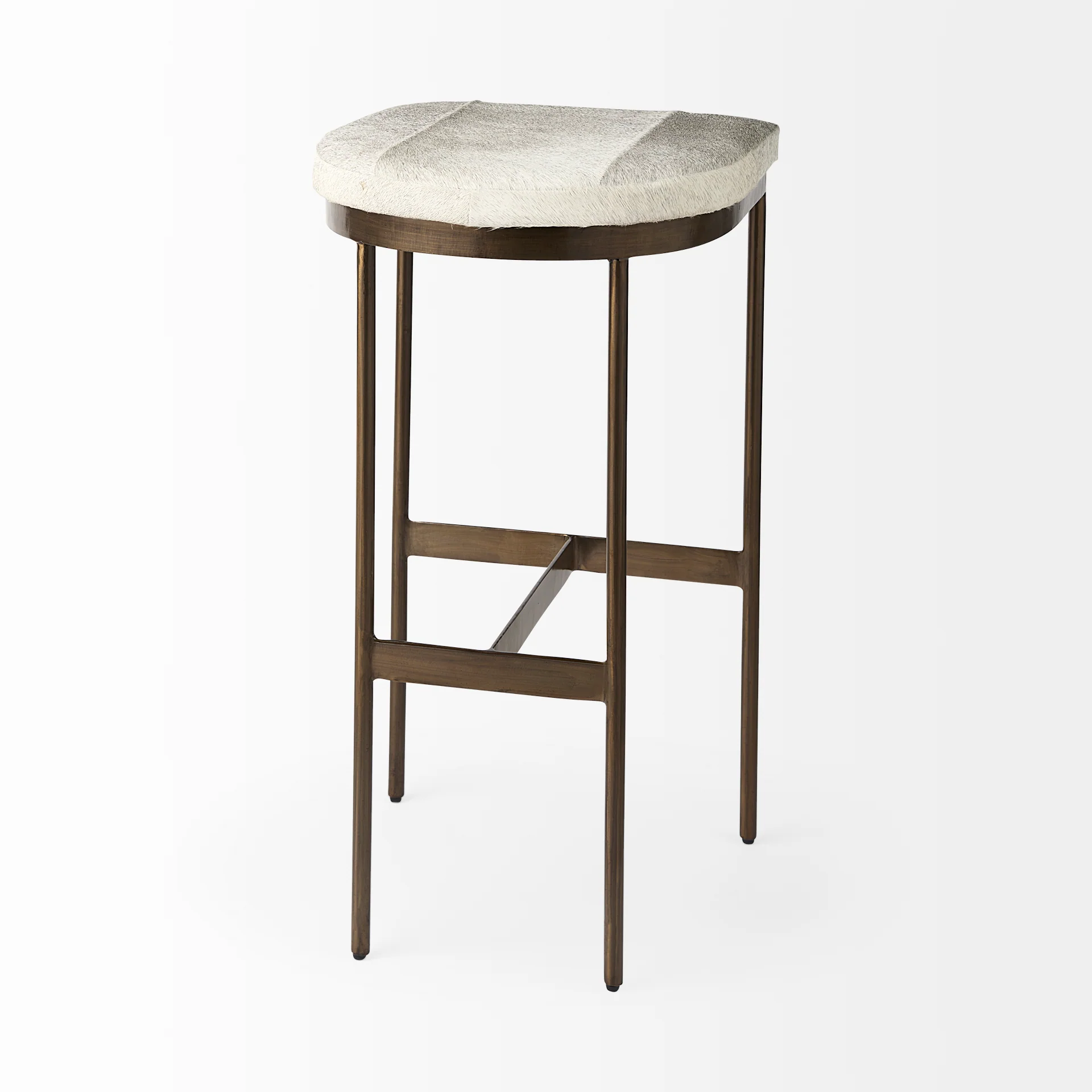 Millie Cow Hide Seat Stool - Image 21