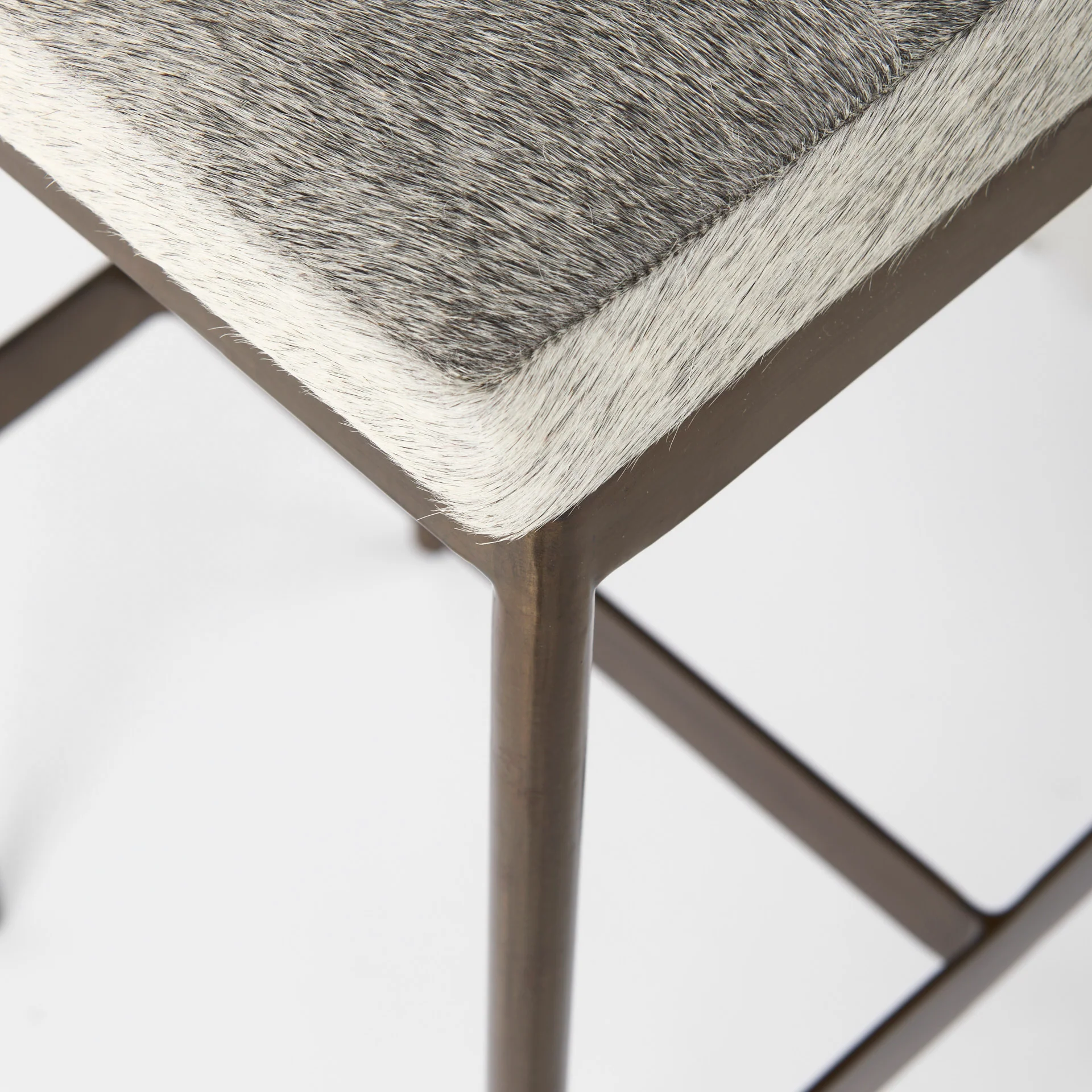 Millie Cow Hide Seat Stool - Image 22