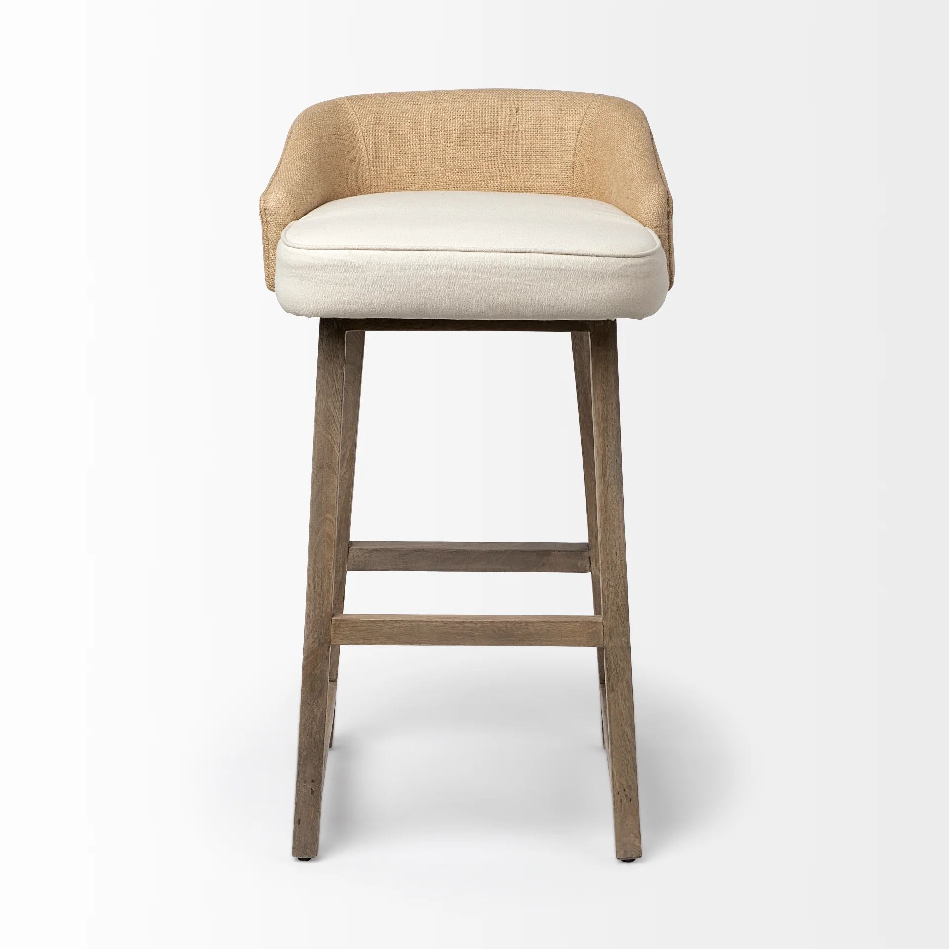 Monmouth Fabric/Jute Seat Stool - Image 3