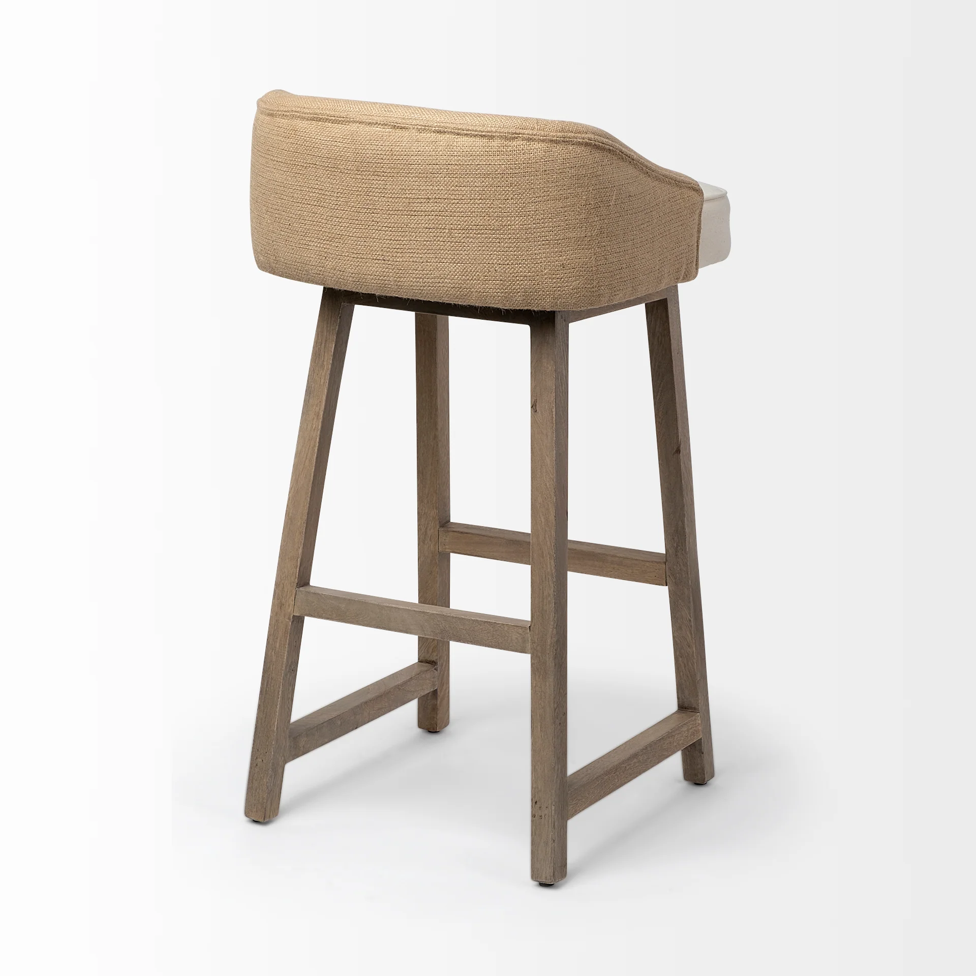 Monmouth Fabric/Jute Seat Stool - Image 6