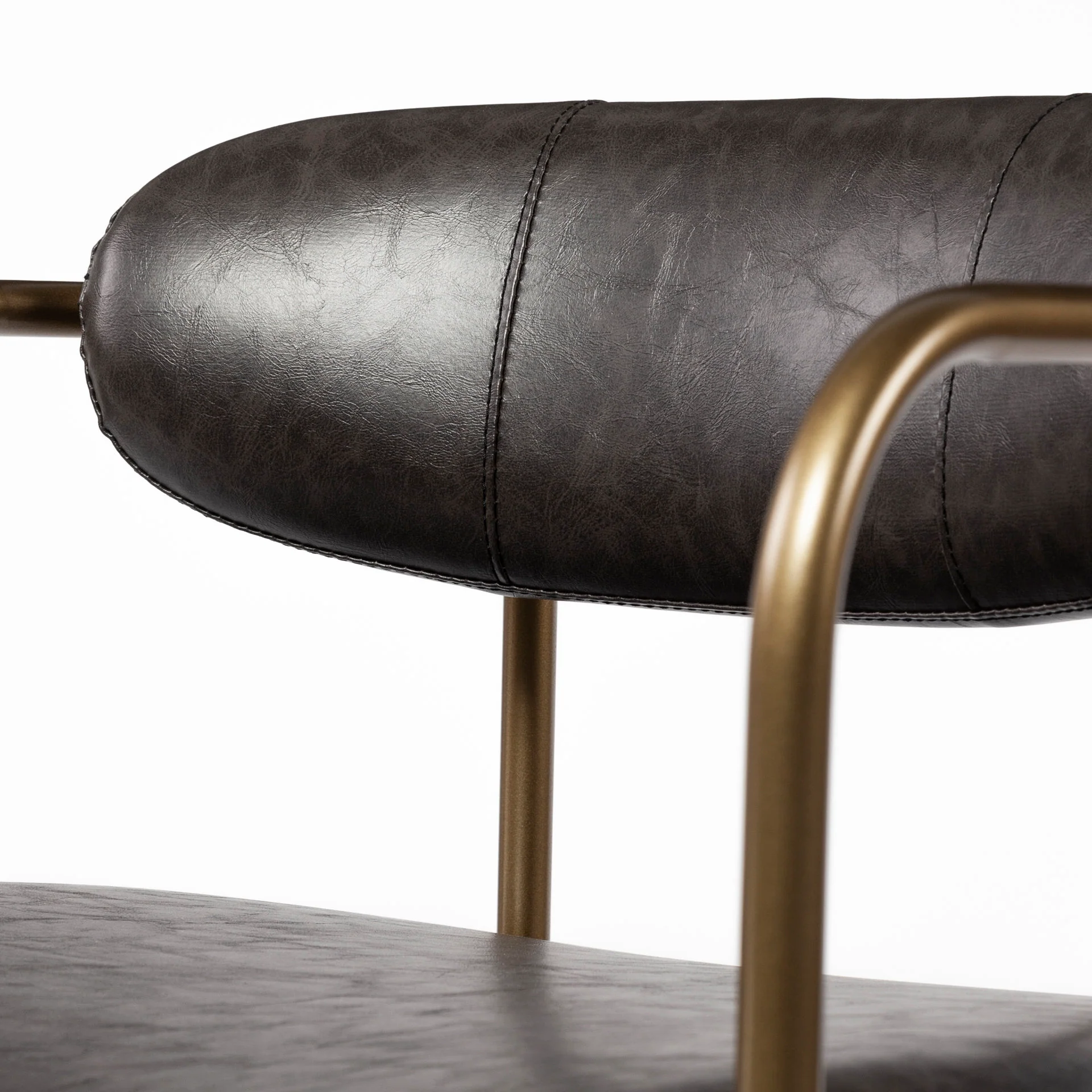 Parker Leather Dining Armchair - Image 7
