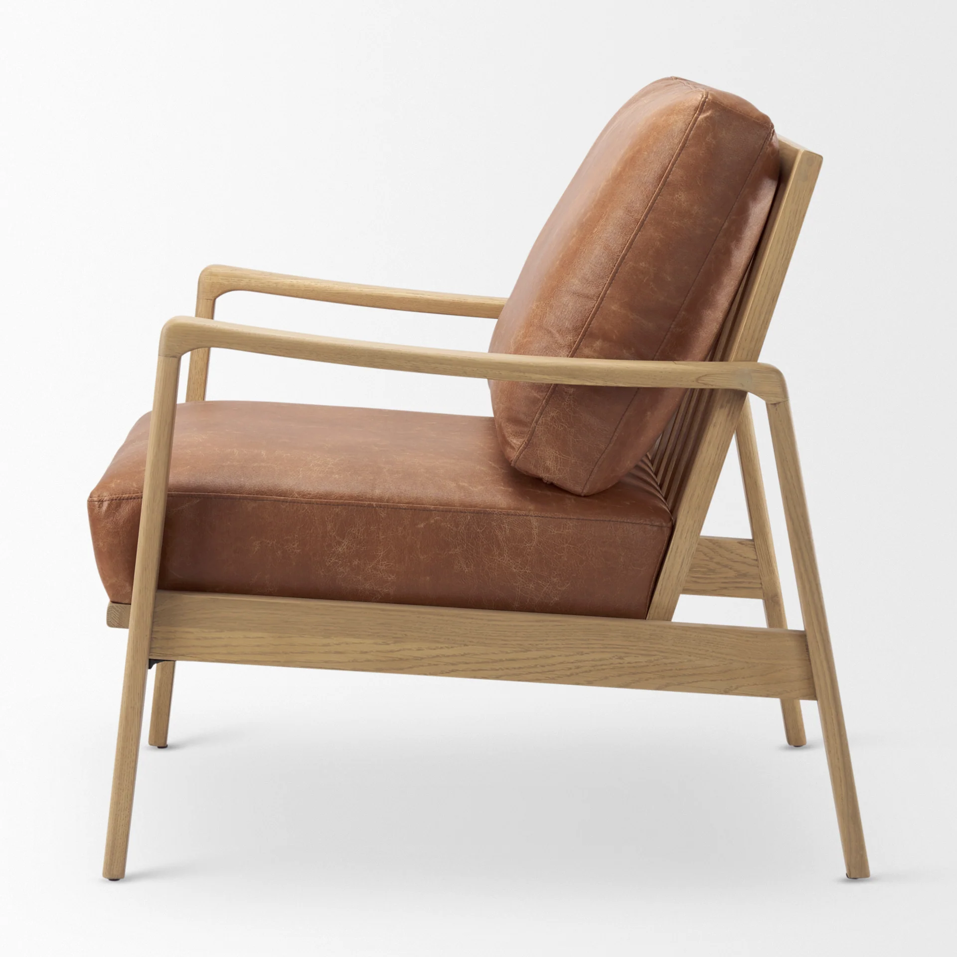 Raeleigh Leather Accent Chair - Image 5