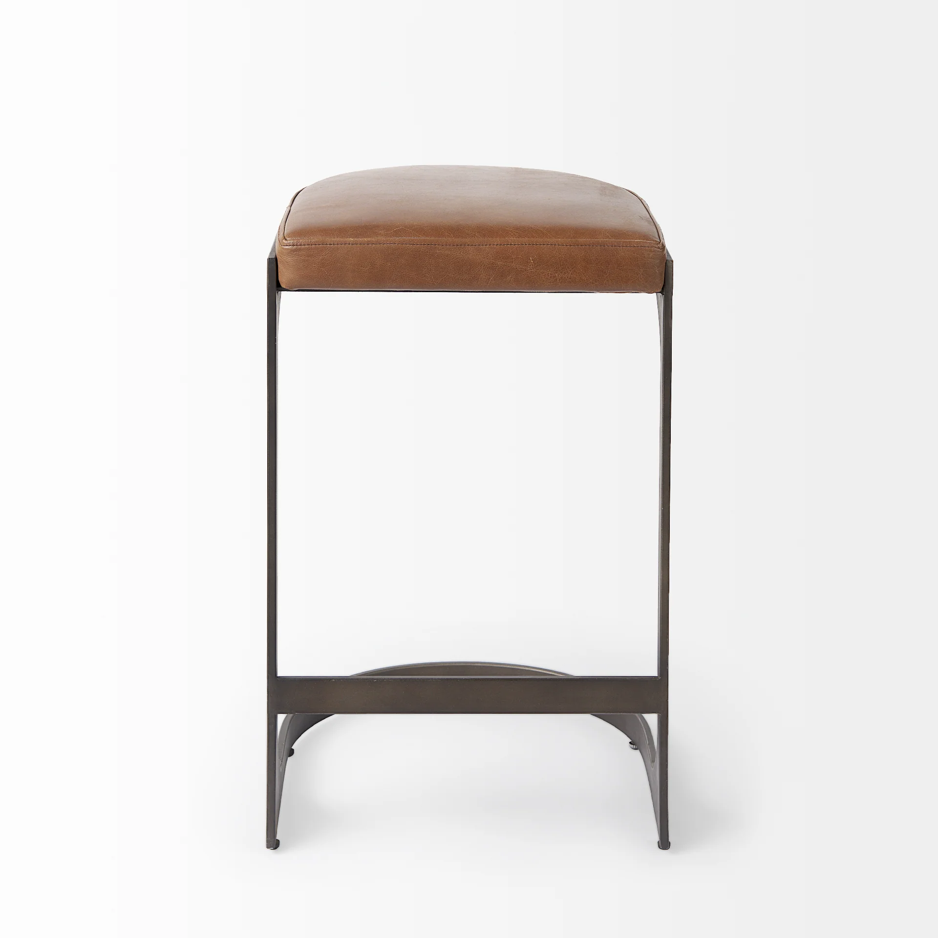 Tyson Leather Seat Stool - Image 2