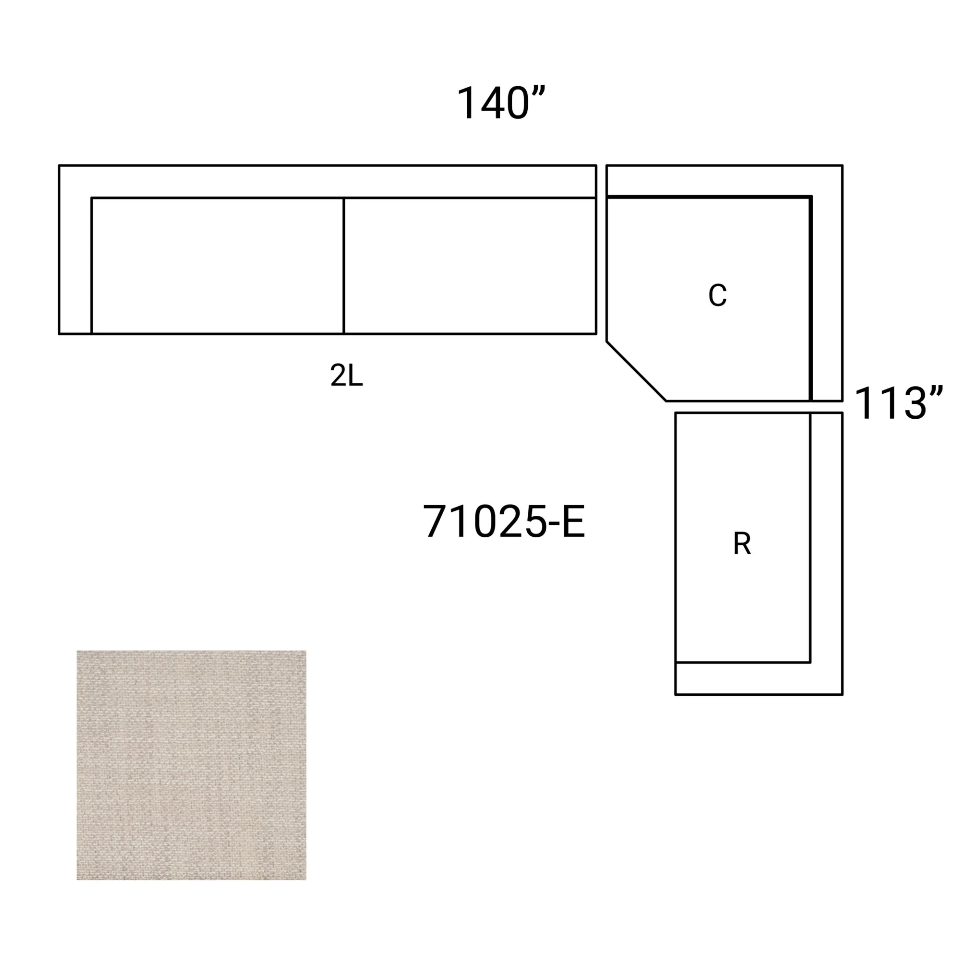Warner Long Left Sectional - Image 3
