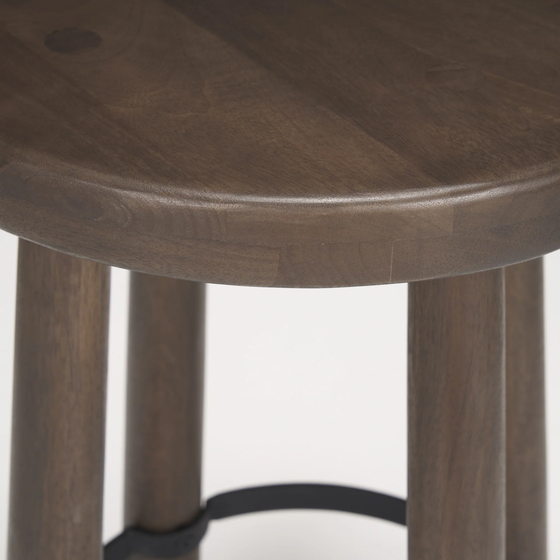 Weldon Wood Seat Stool - Image 6