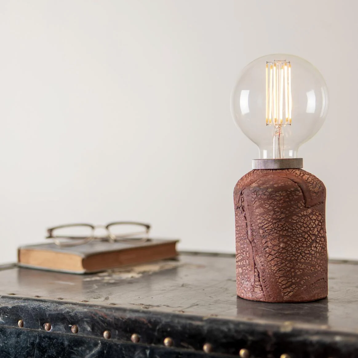 Bixa Table Lamp - Red Iron