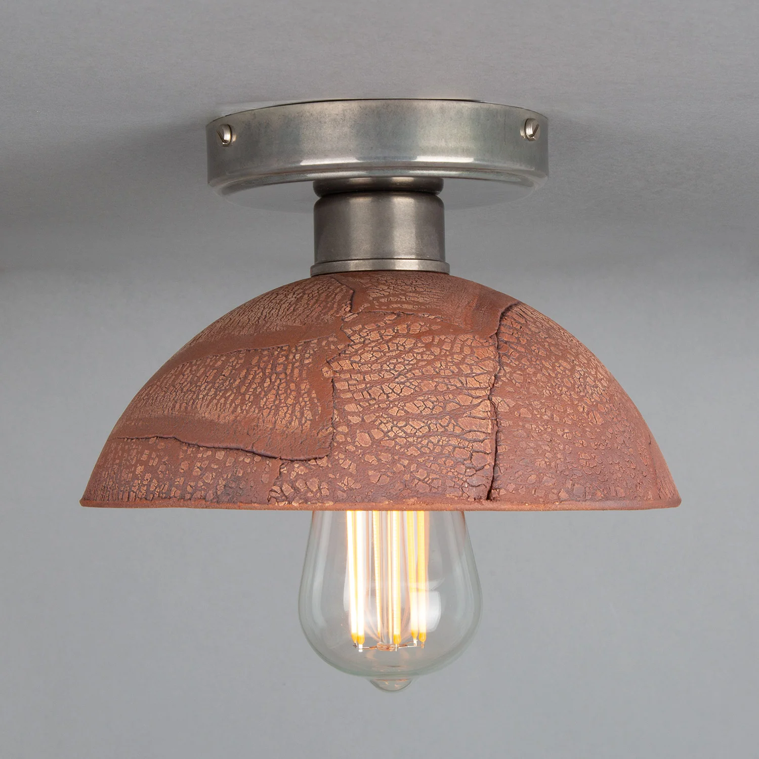 Kauri Ceiling Light - Red Iron - Image 3