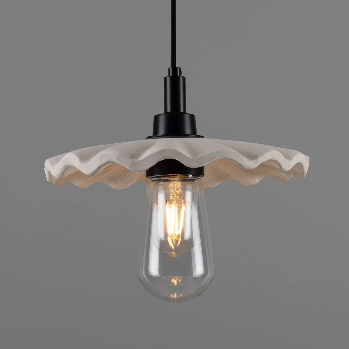 Kirhii Pendant - Matte White Striped - Image 3