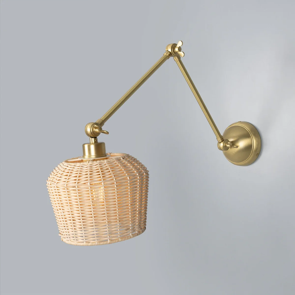 Manila Rattan Small Wall Light - Image 6