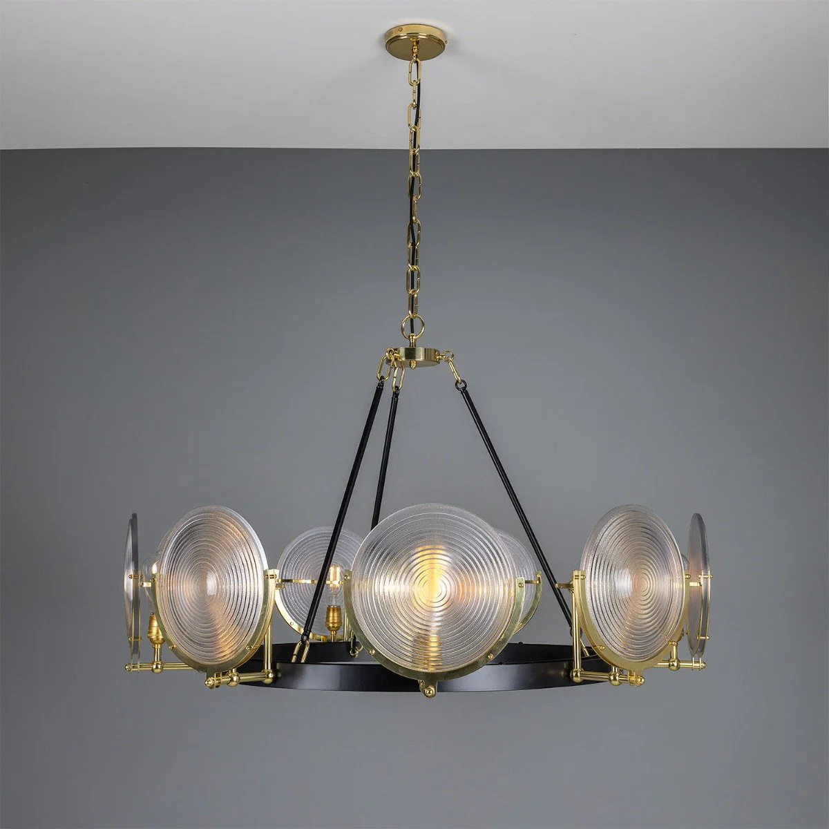 Portland Prismatic Glass Dish Chandelier - Image 2