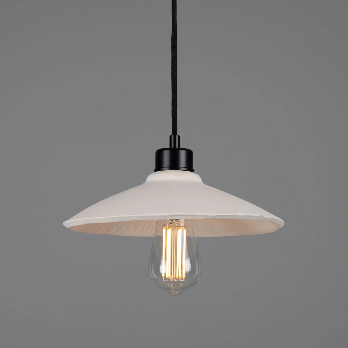 Pyrus Pendant - Matte White Striped - Image 4