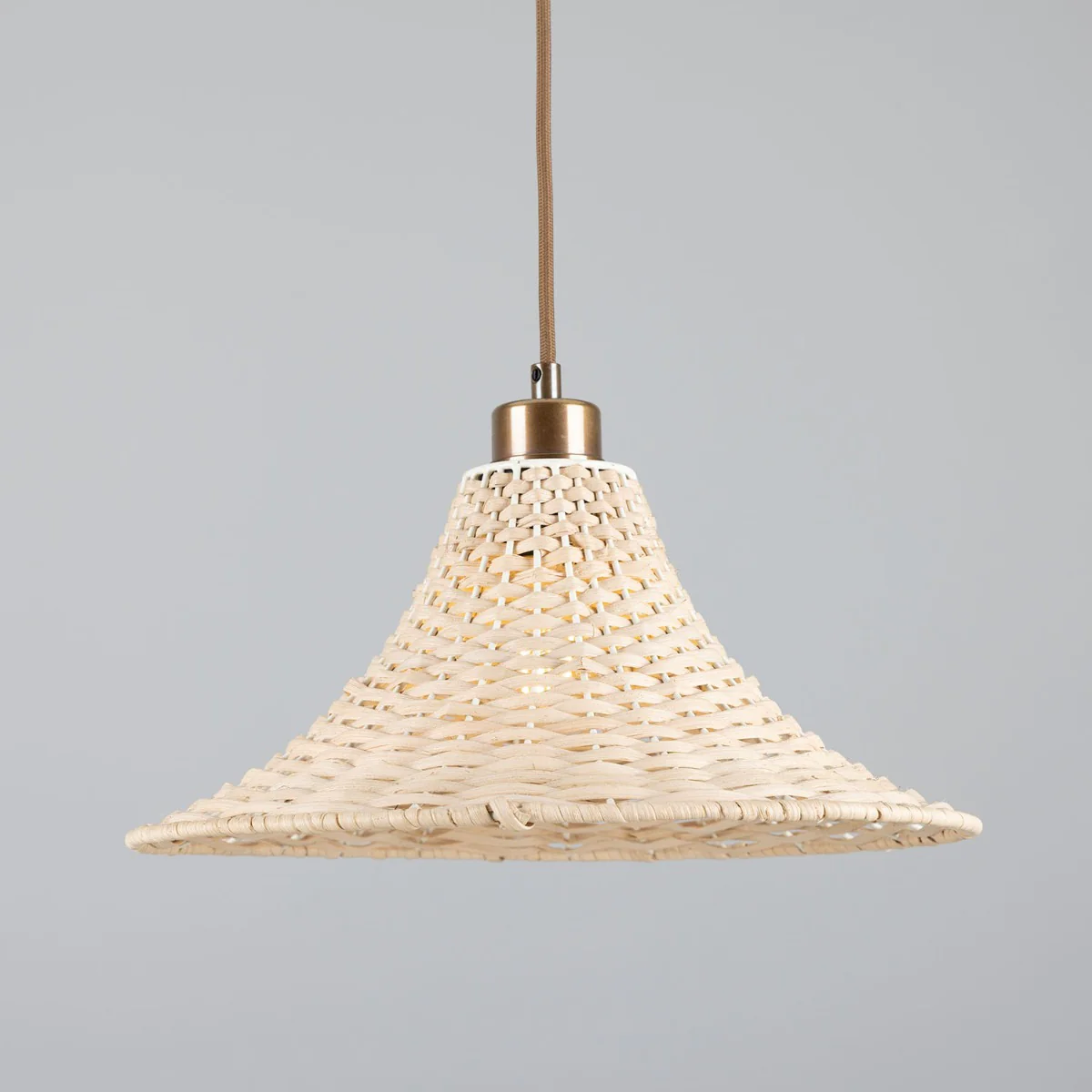 Savannah Rattan Large Pendant - Image 2