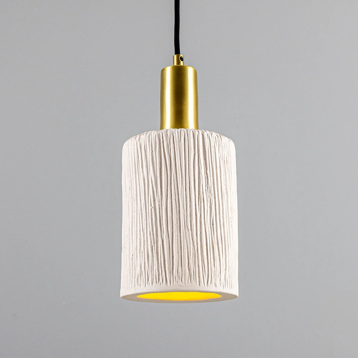 Senna Pendant - Matte White Striped - Image 6