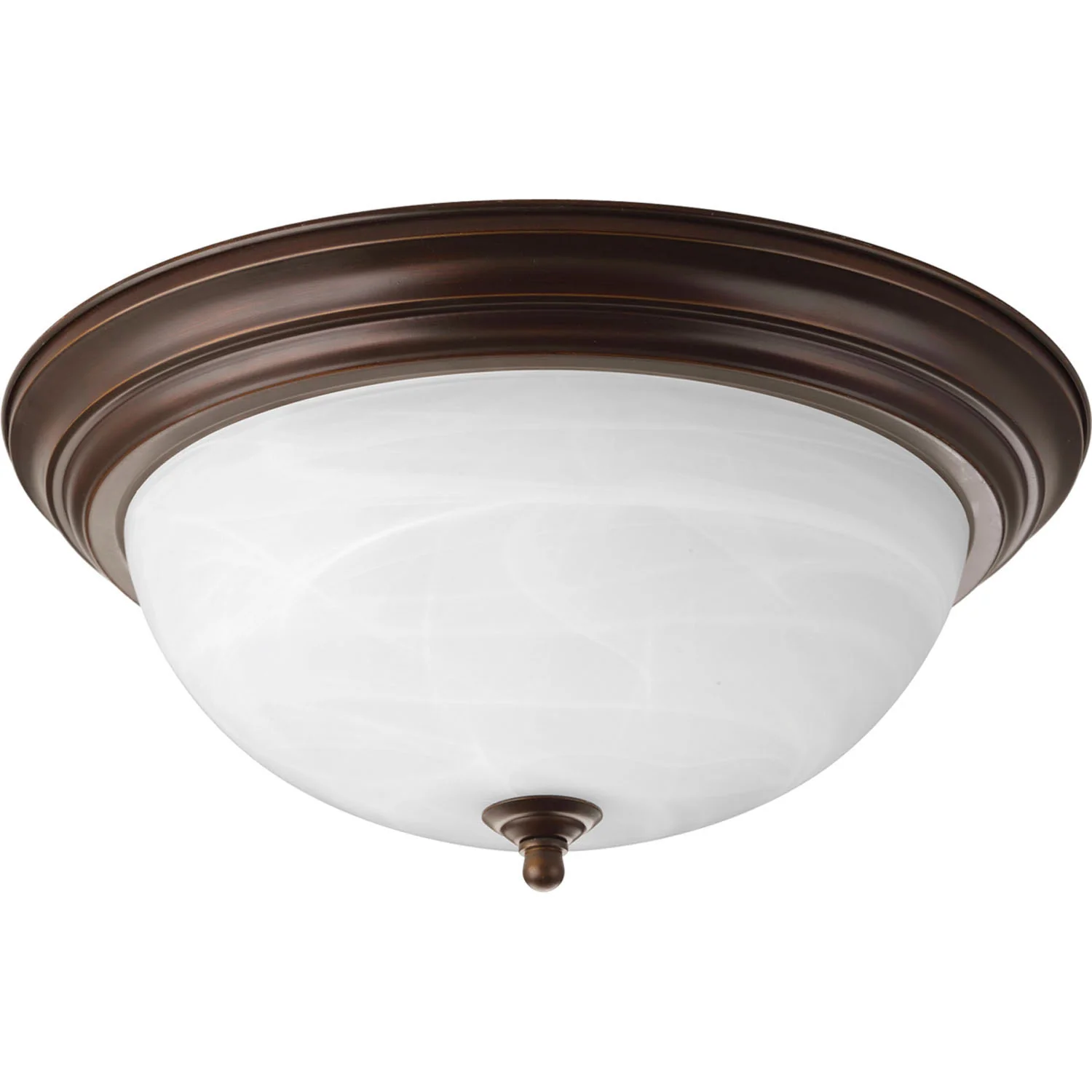 Dome Glass Alabaster Flush Mount