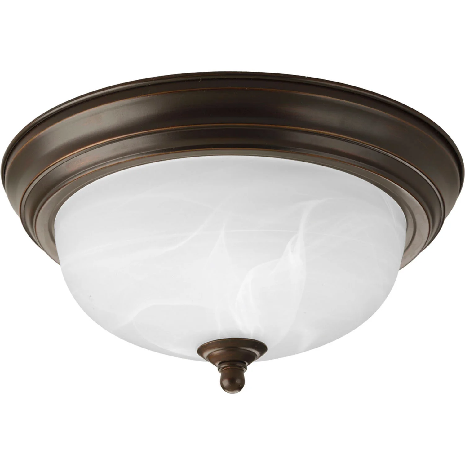 Dome Glass Alabaster Flush Mount - Image 2