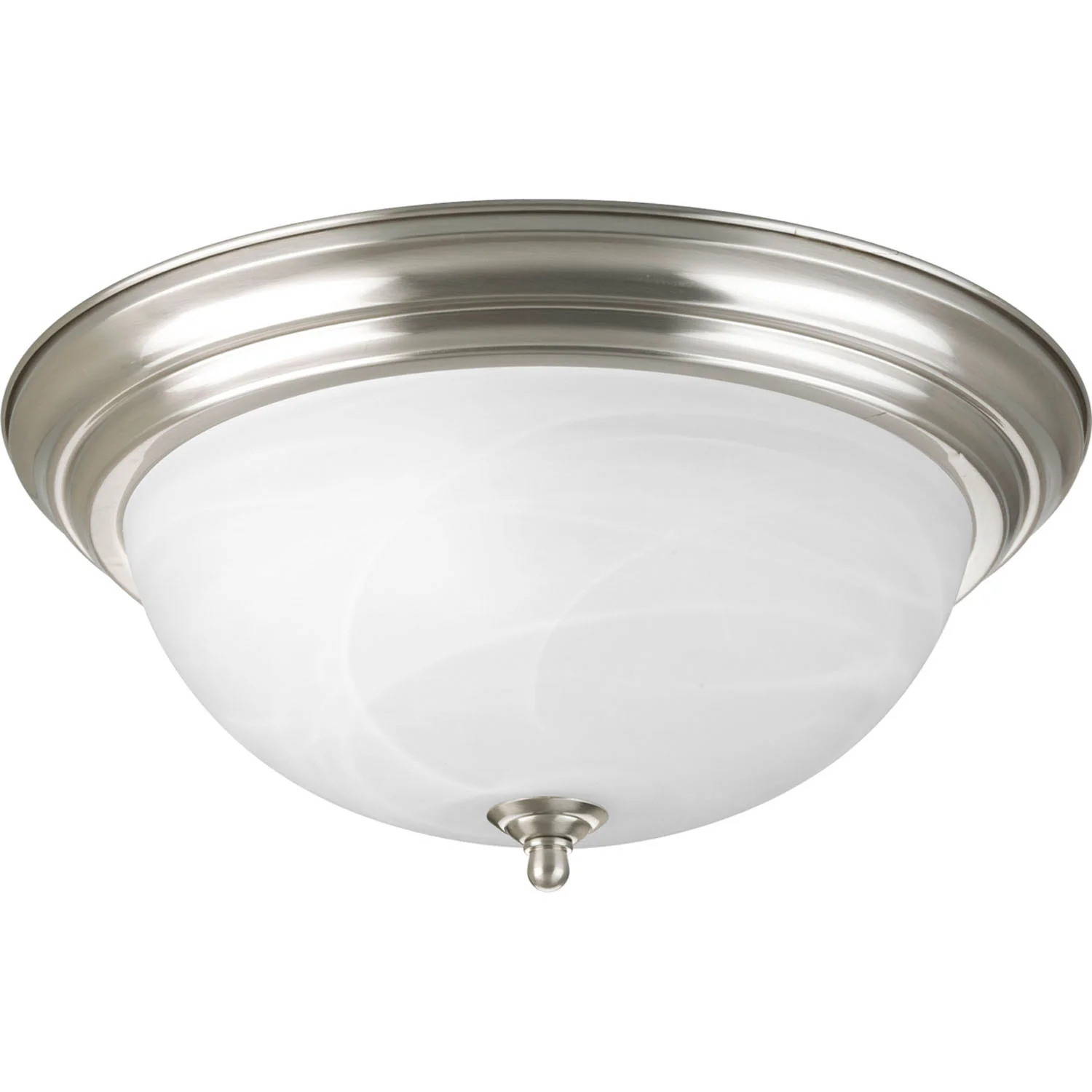 Dome Glass Alabaster Flush Mount - Image 3