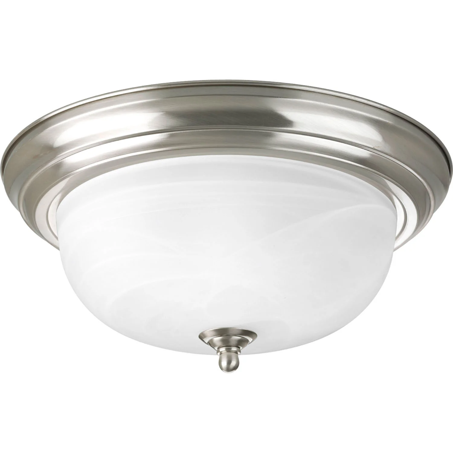 Dome Glass Alabaster Flush Mount - Image 7