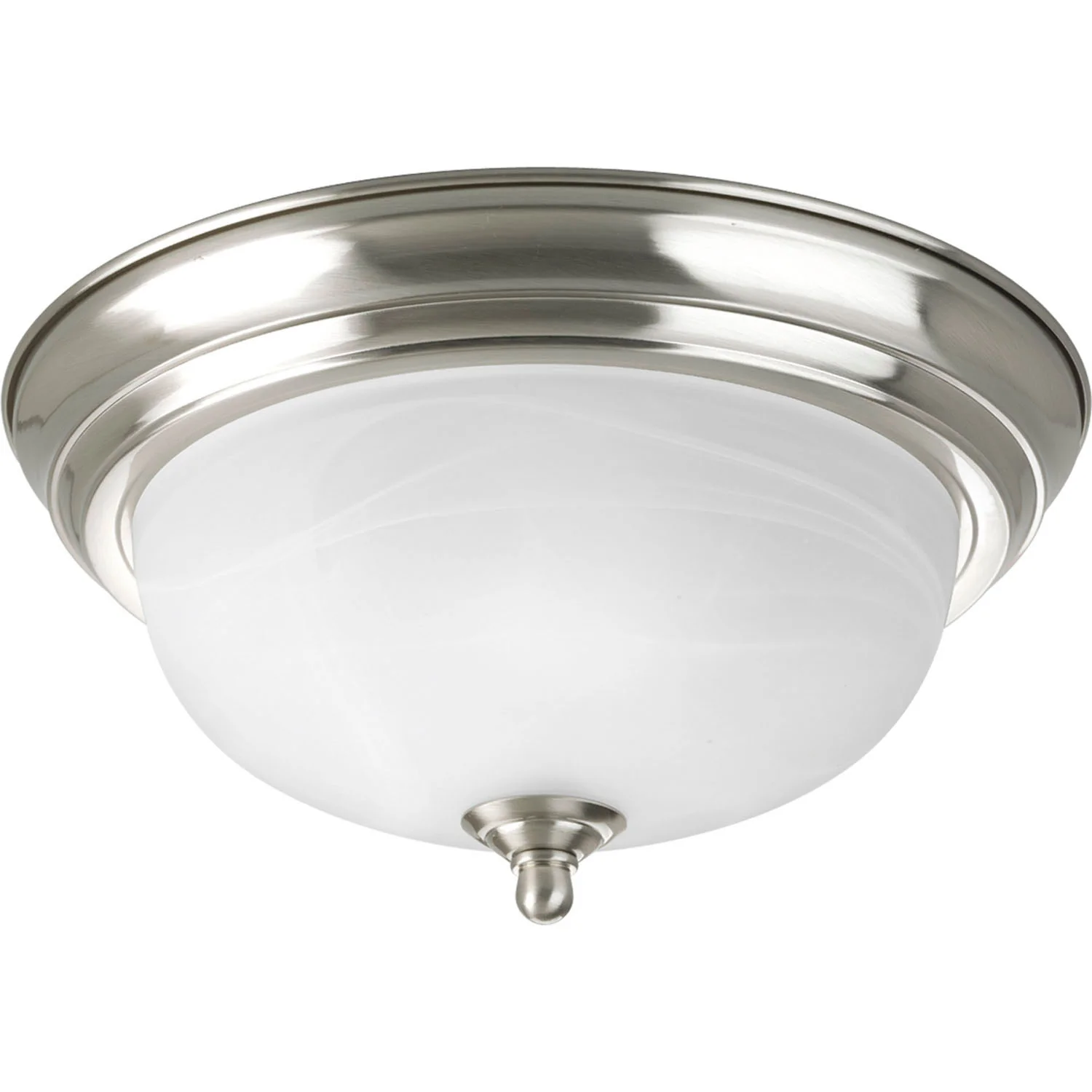 Dome Glass Alabaster Flush Mount - Image 8