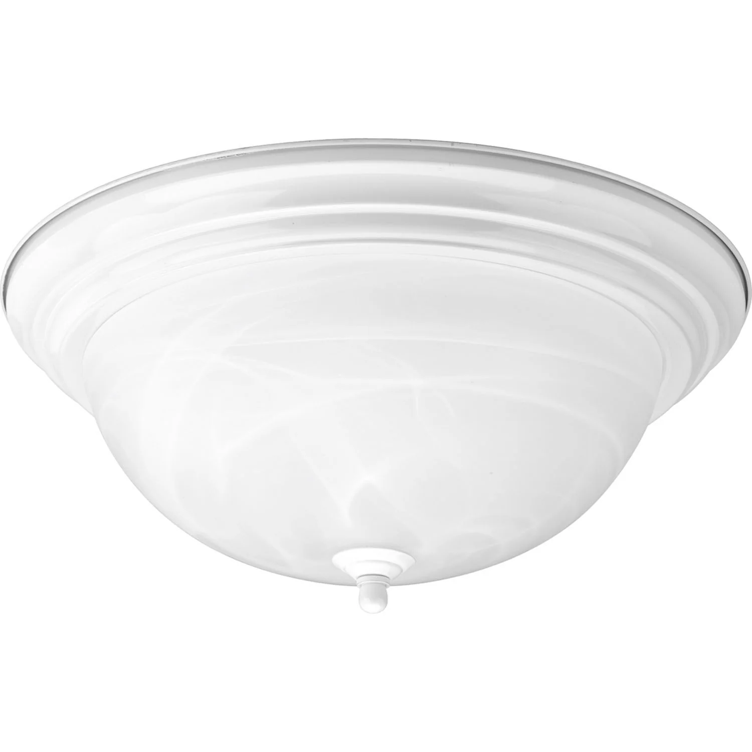 Dome Glass Alabaster Flush Mount - Image 9