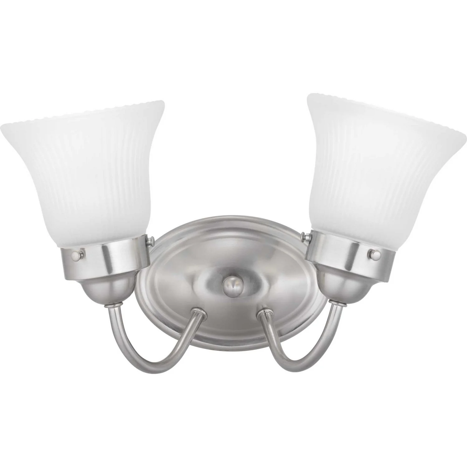 Fluted Glass Etched Vanity Light