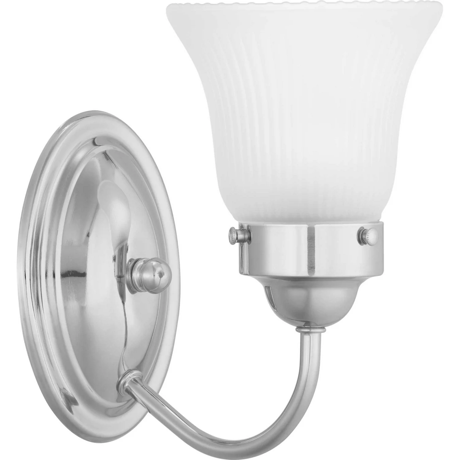 Fluted Glass Etched Wall Sconce