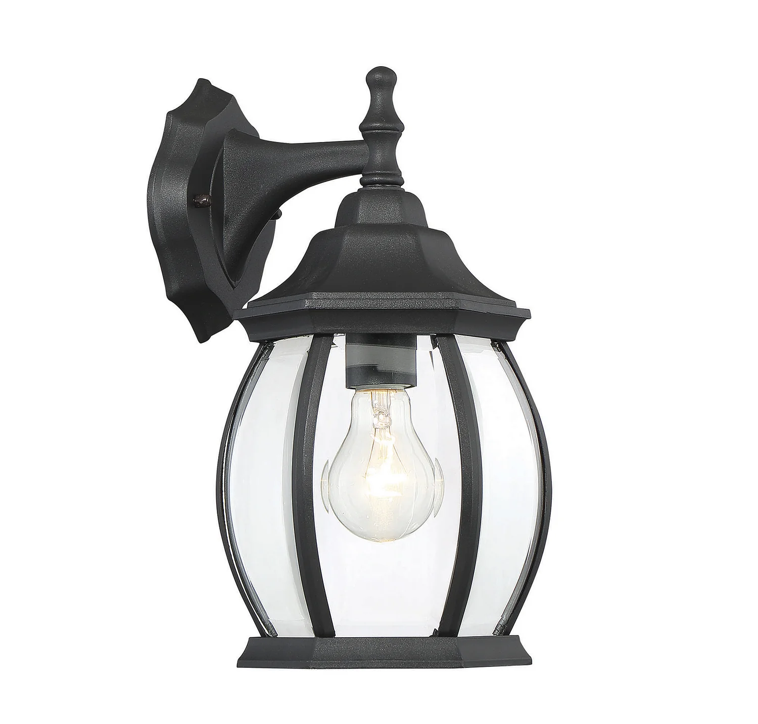 One Light Outdoor Wall Lantern M50053BK