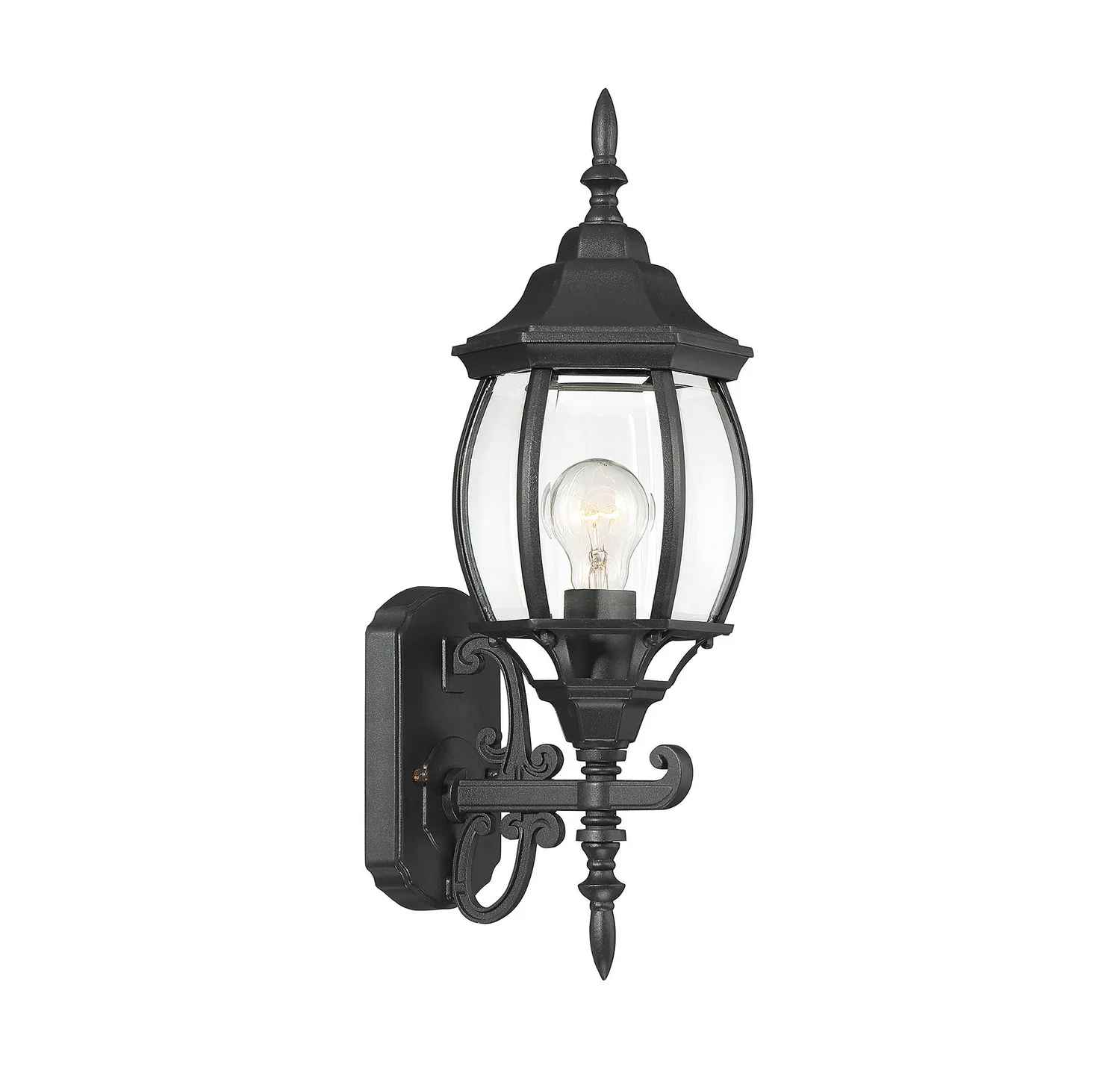 One Light Outdoor Wall Lantern M50054BK