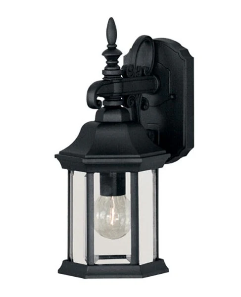 One Light Outdoor Wall Lantern M50056BK