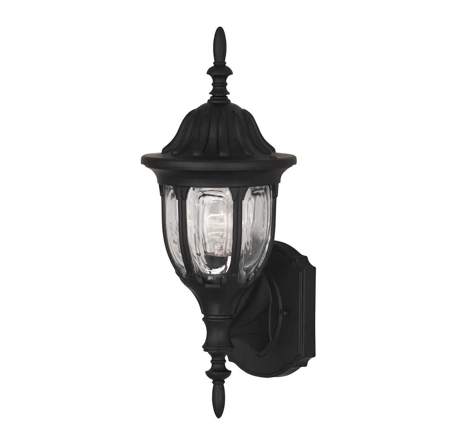 One Light Outdoor Wall Lantern M50057BK