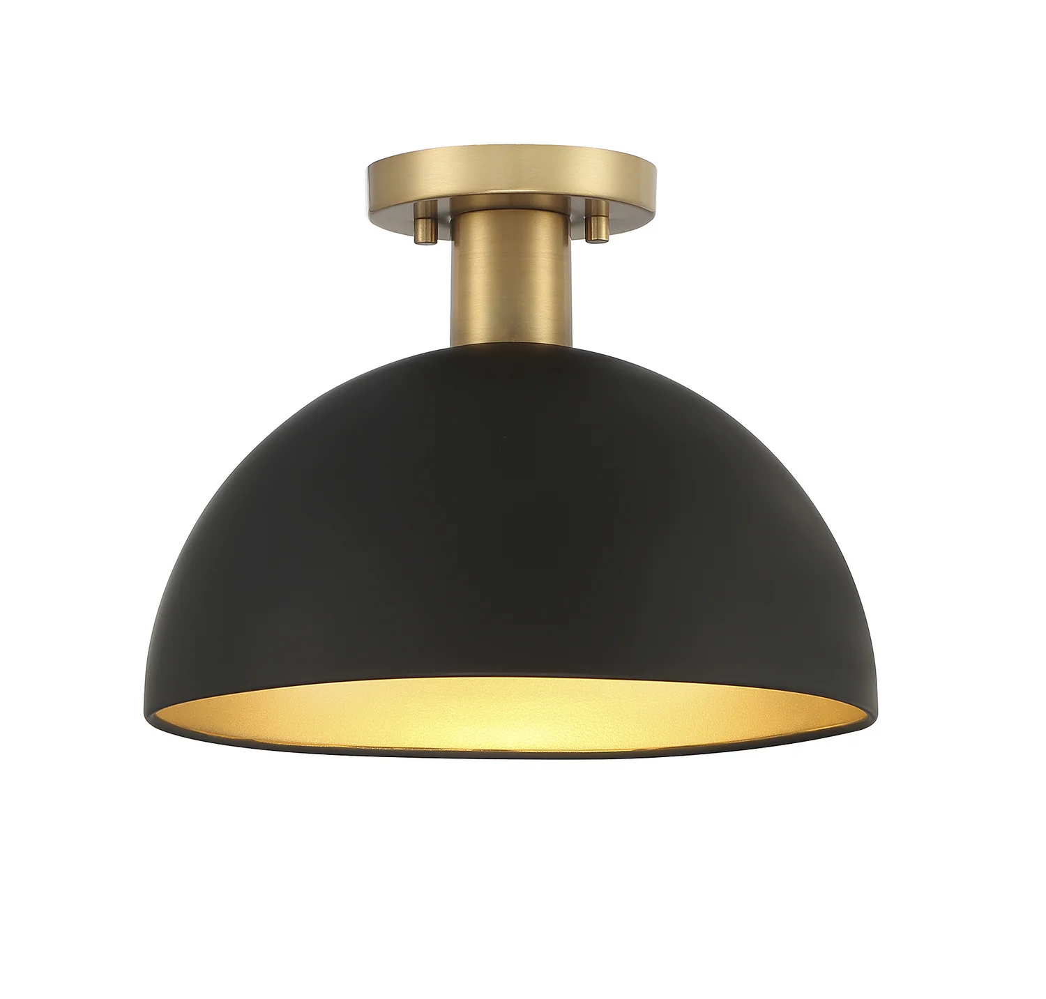 One Light Semi Flush Mount M60071MBKNB