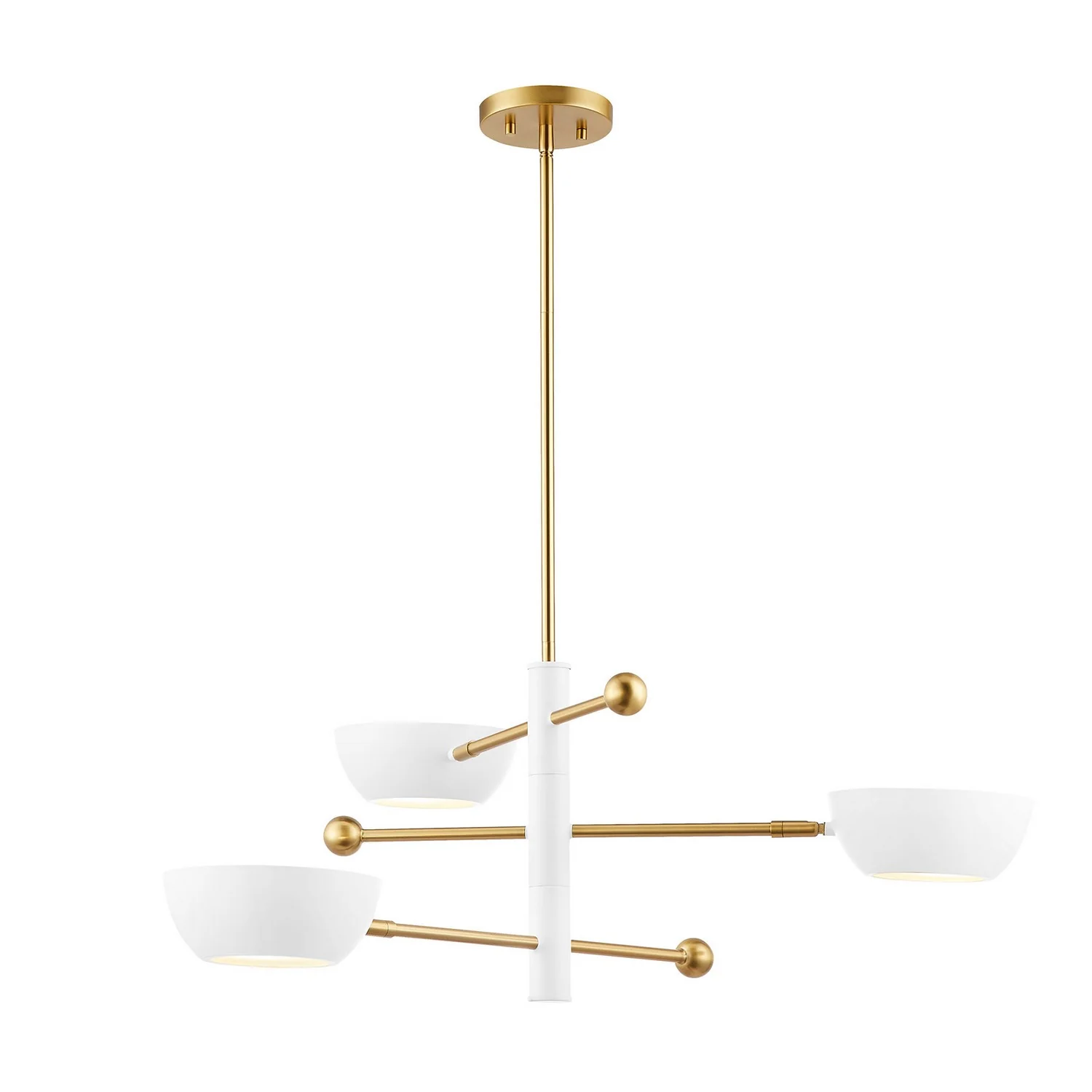 Three Light Chandelier M100143WHNB